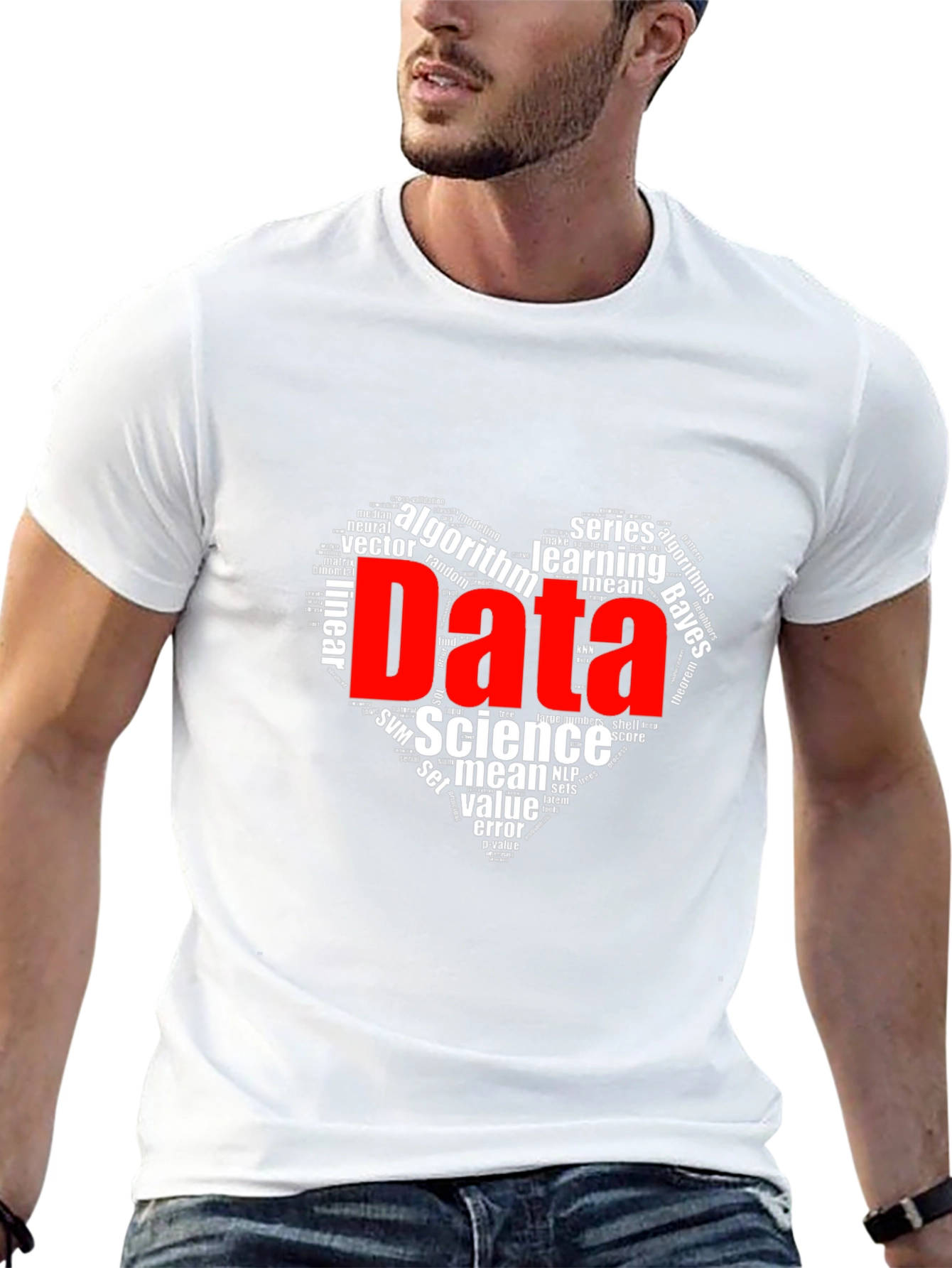 Data Science Word Art Graphic T-Shirt