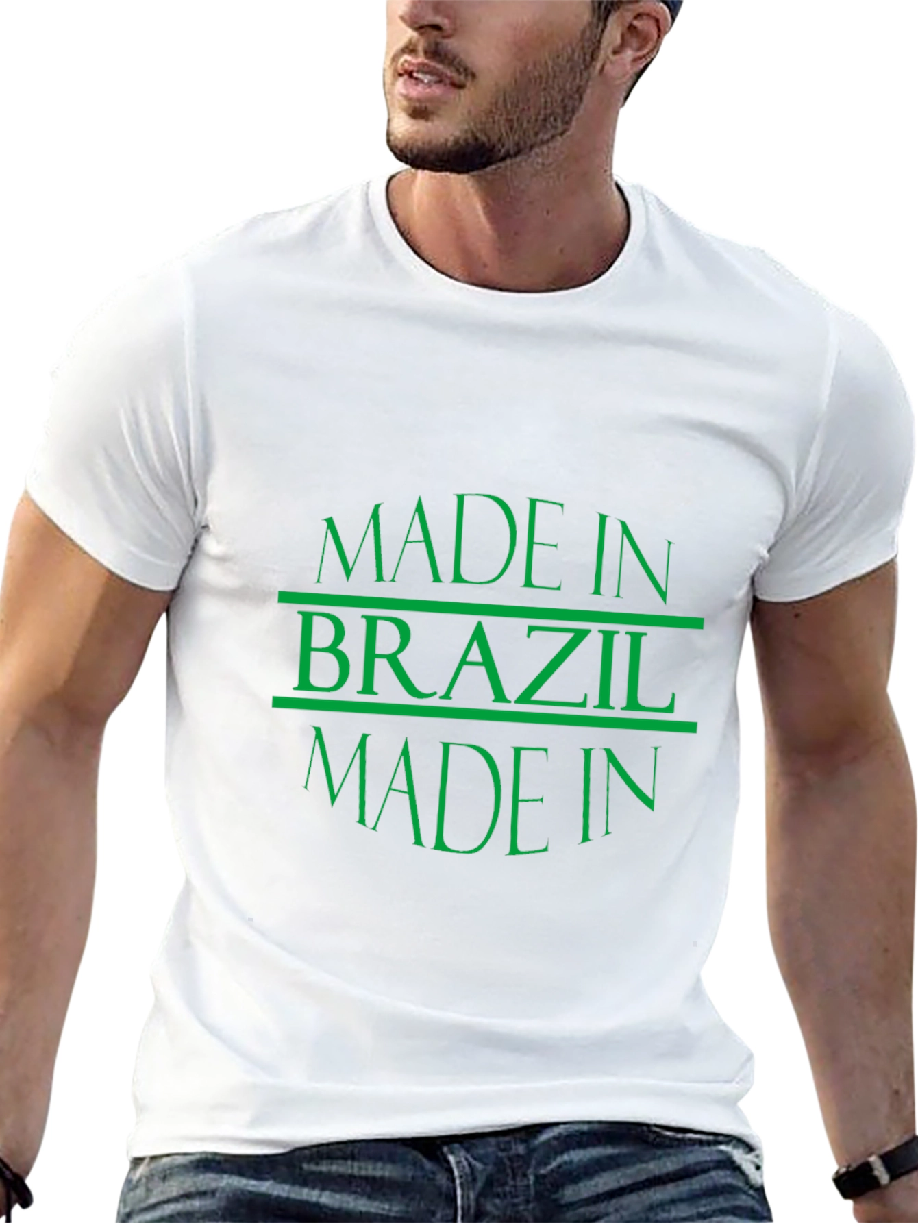 Made in Brazil T-Shirt - Mens Crew Neck Tee