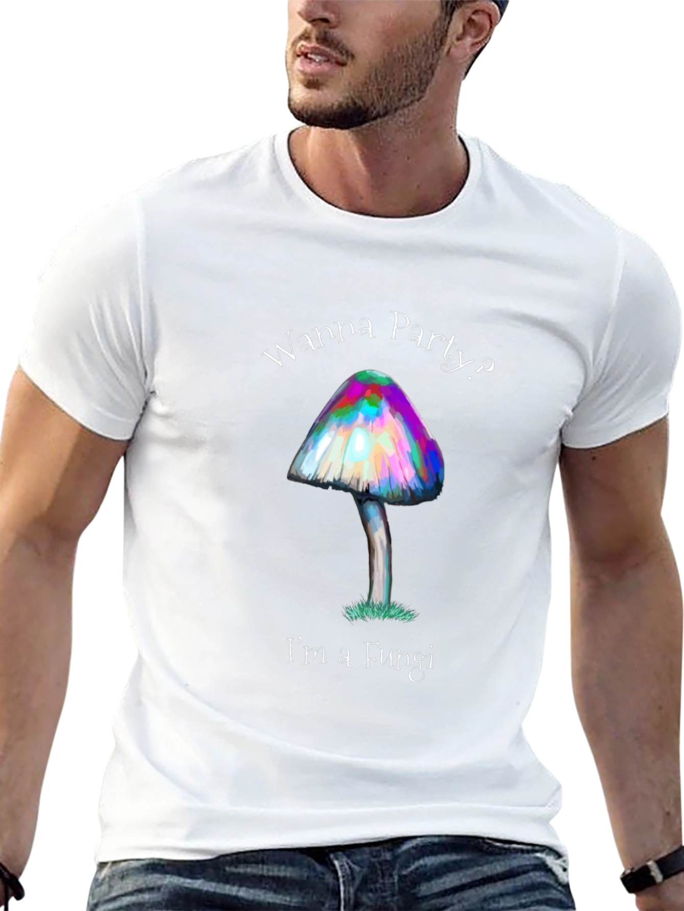 Wanna Party? Mushroom Fungi T-Shirt