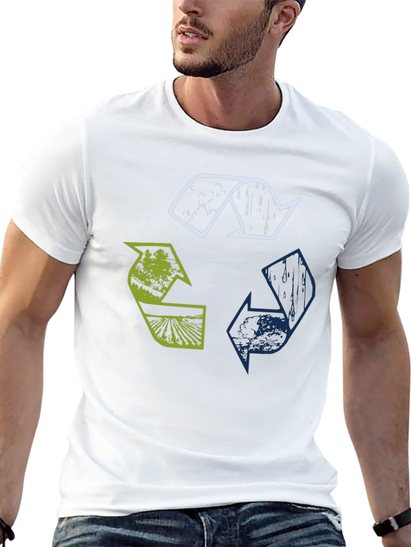 Eco Recycle Symbol Graphic T-Shirt