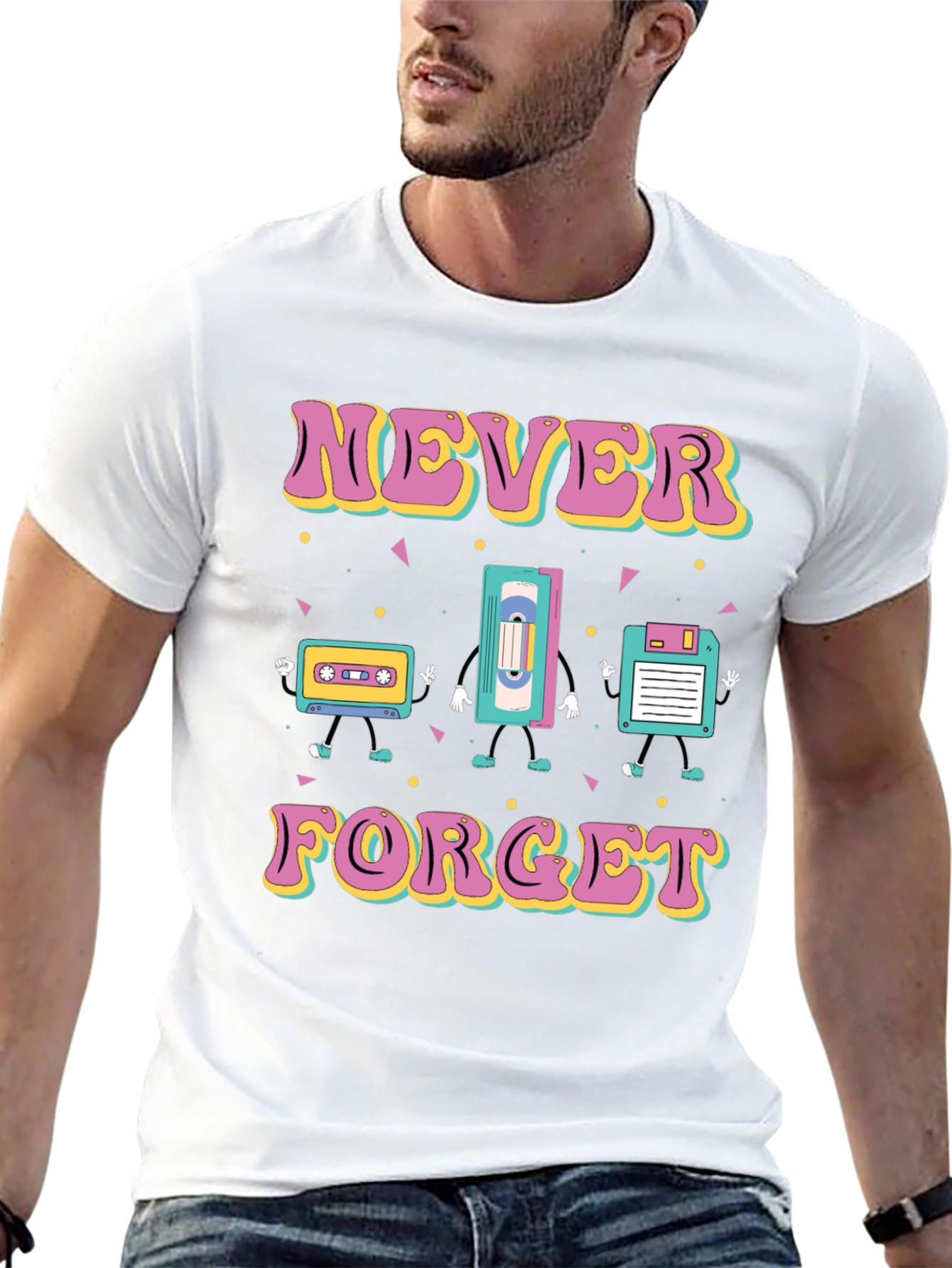 Retro Tech T-Shirt: Never Forget Nostalgia