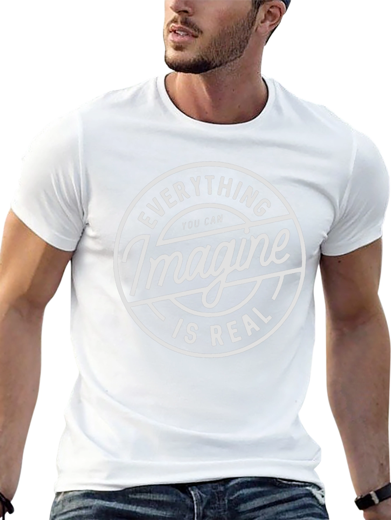 Imagine Is Real Black T-Shirt