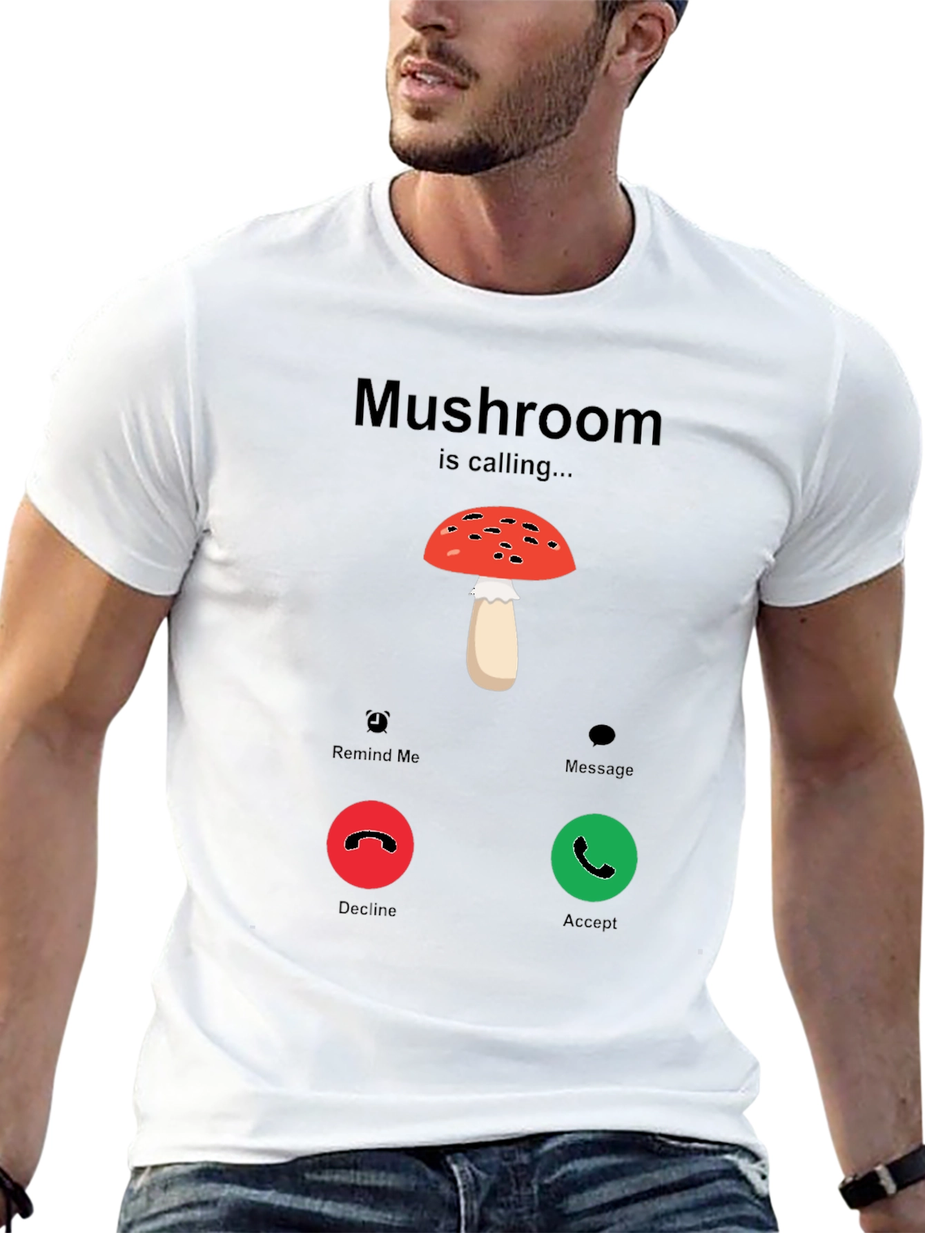 Mushroom Calling T-Shirt - Funny Graphic Tee