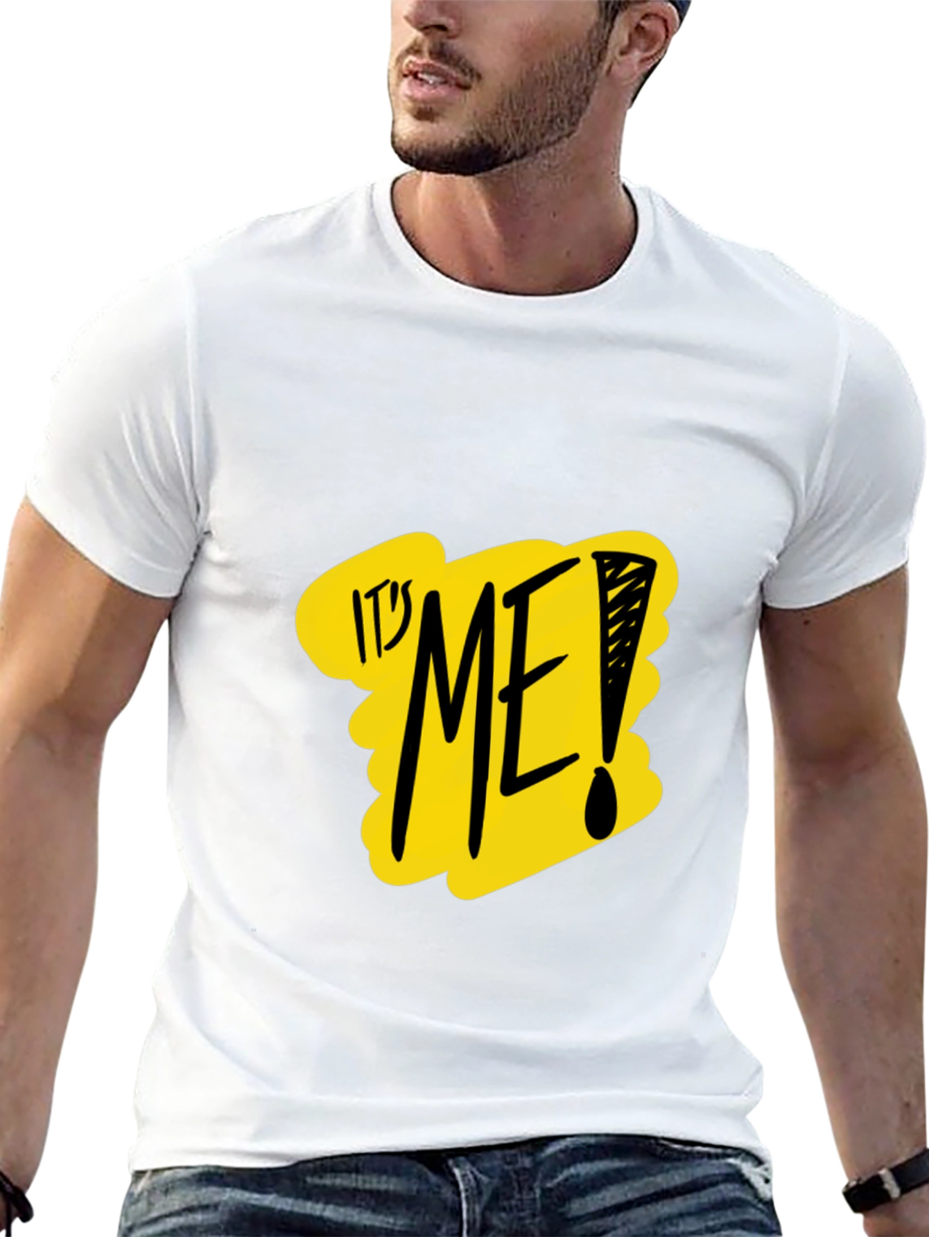 Its Me! Graphic Tee - Black Crew Neck