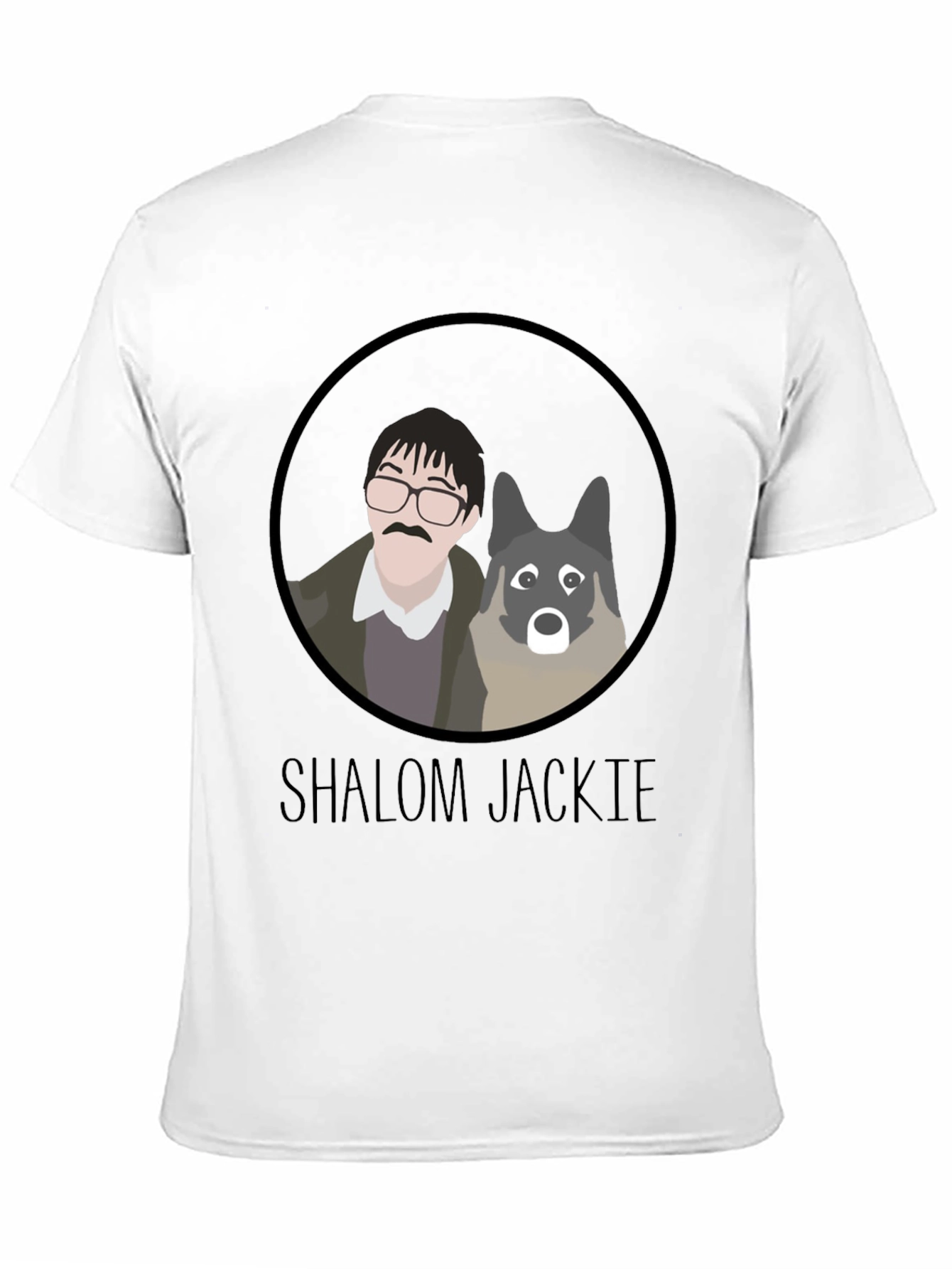 Shalom Jackie T-Shirt - Cartoon Graphic Tee
