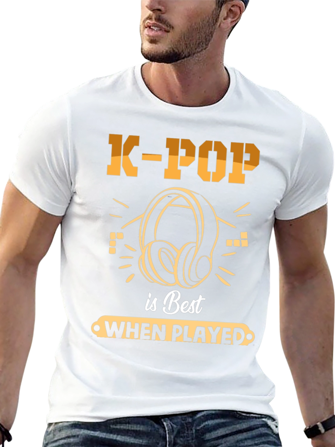 K-Pop Is Best When Played Headphones Music T-Shirt