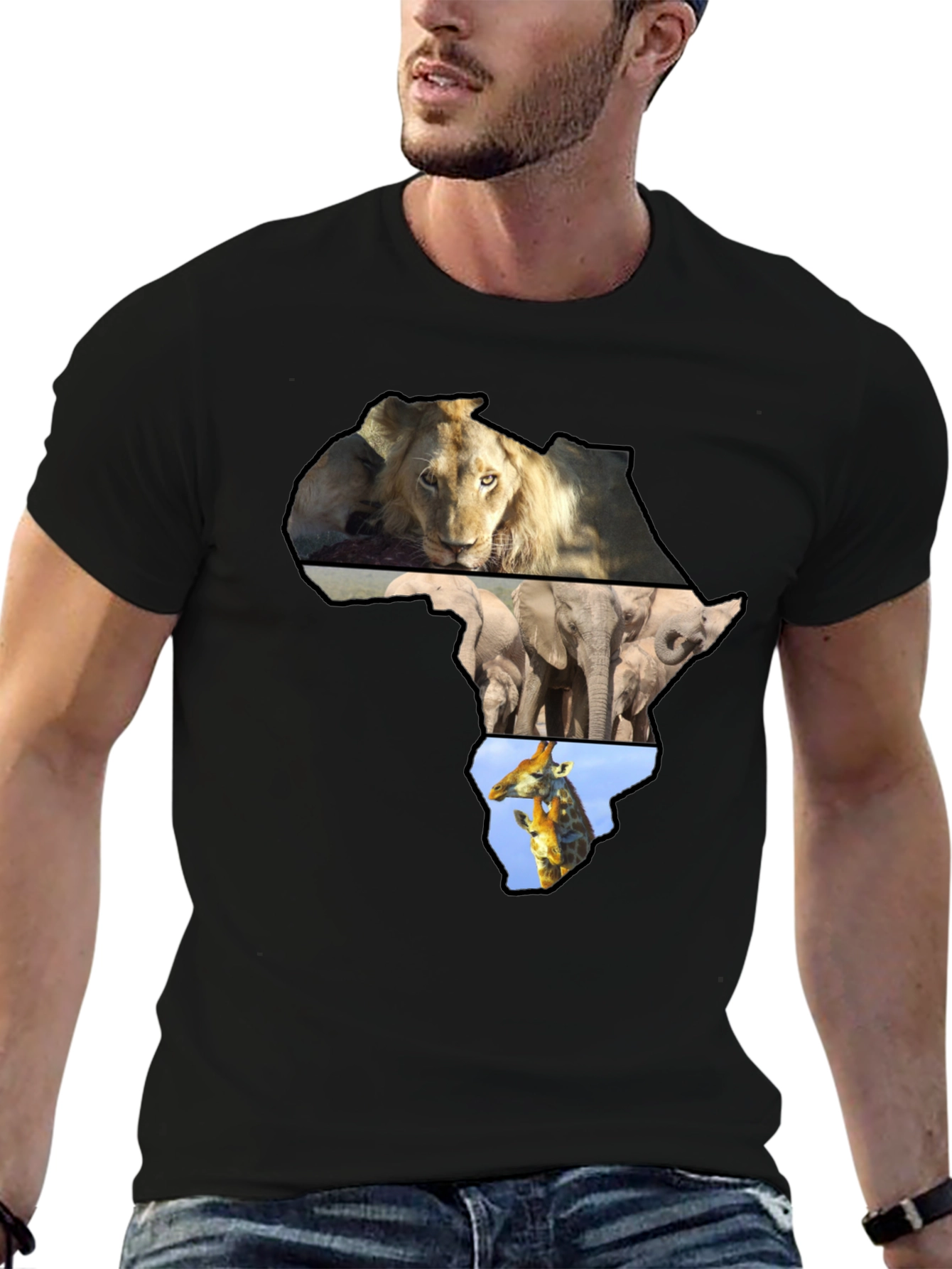 Africa Wildlife Graphic T-Shirt