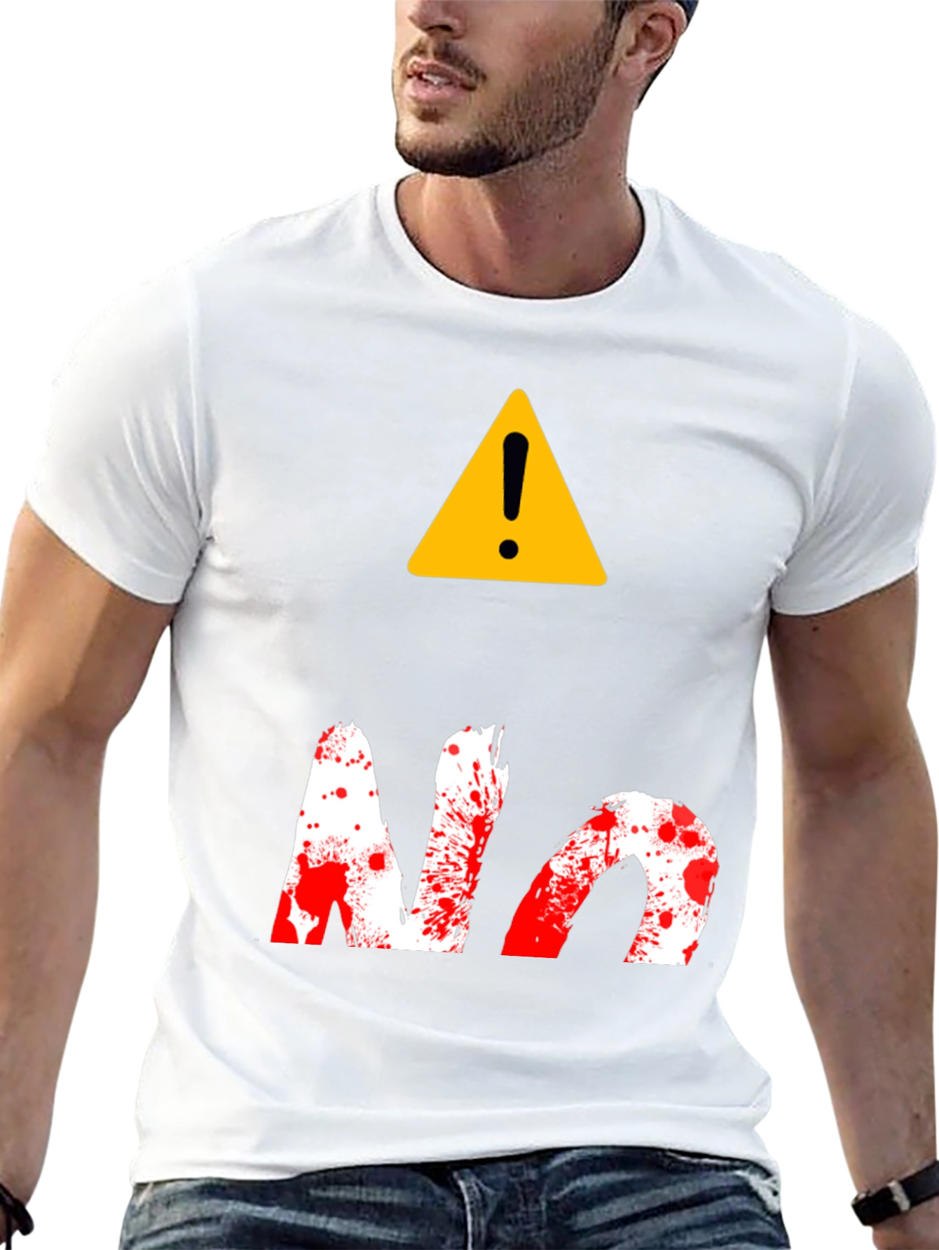 Warning! No Splatter Graphic Tee