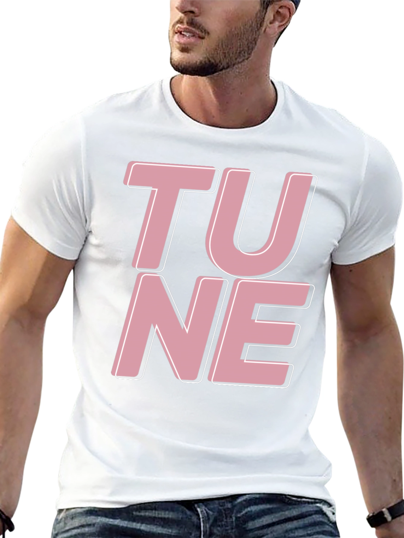 Tune Graphic Tee - Black Cotton T-Shirt