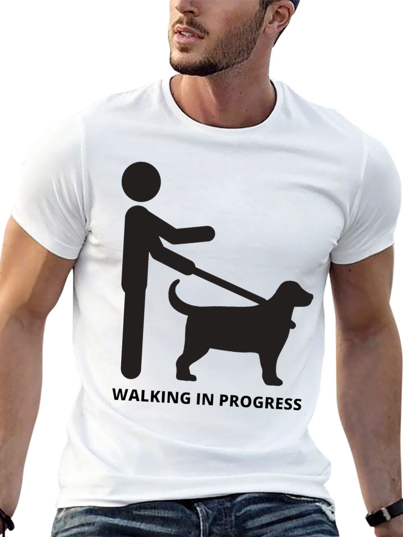 Walking In Progress Graphic T-Shirt