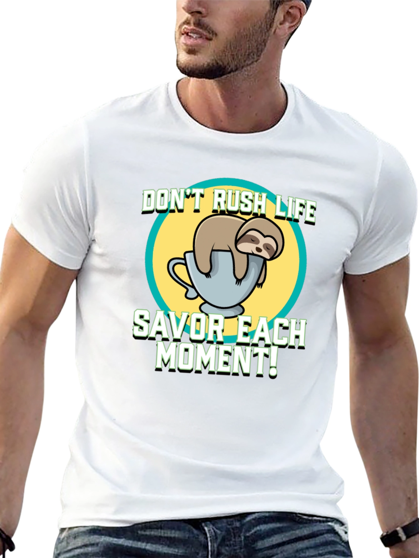 Sloth Savor the Moment T-Shirt - Relaxed Fit