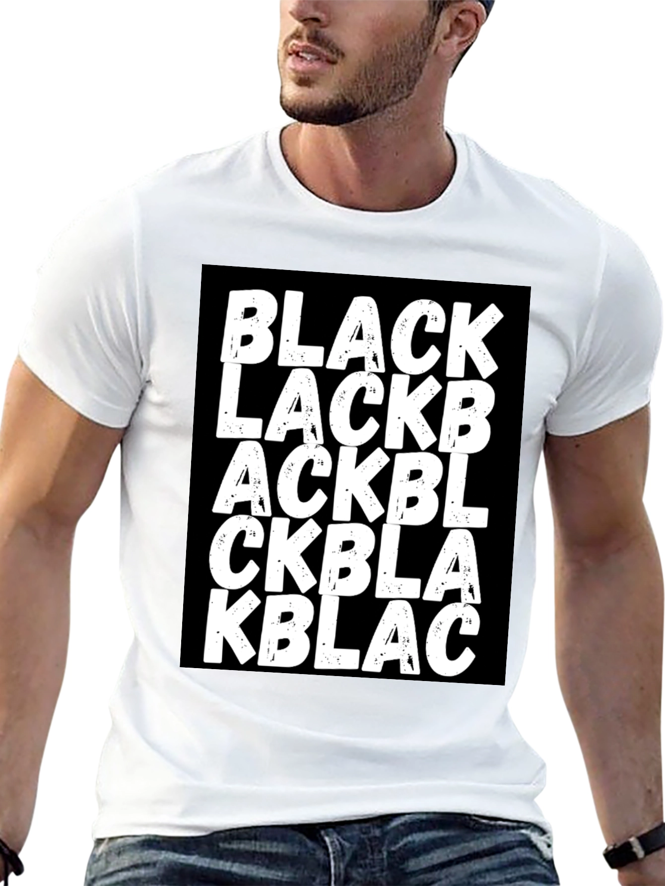 BLACK Wordplay Graphic Tee - Stylish Unisex T-Shirt