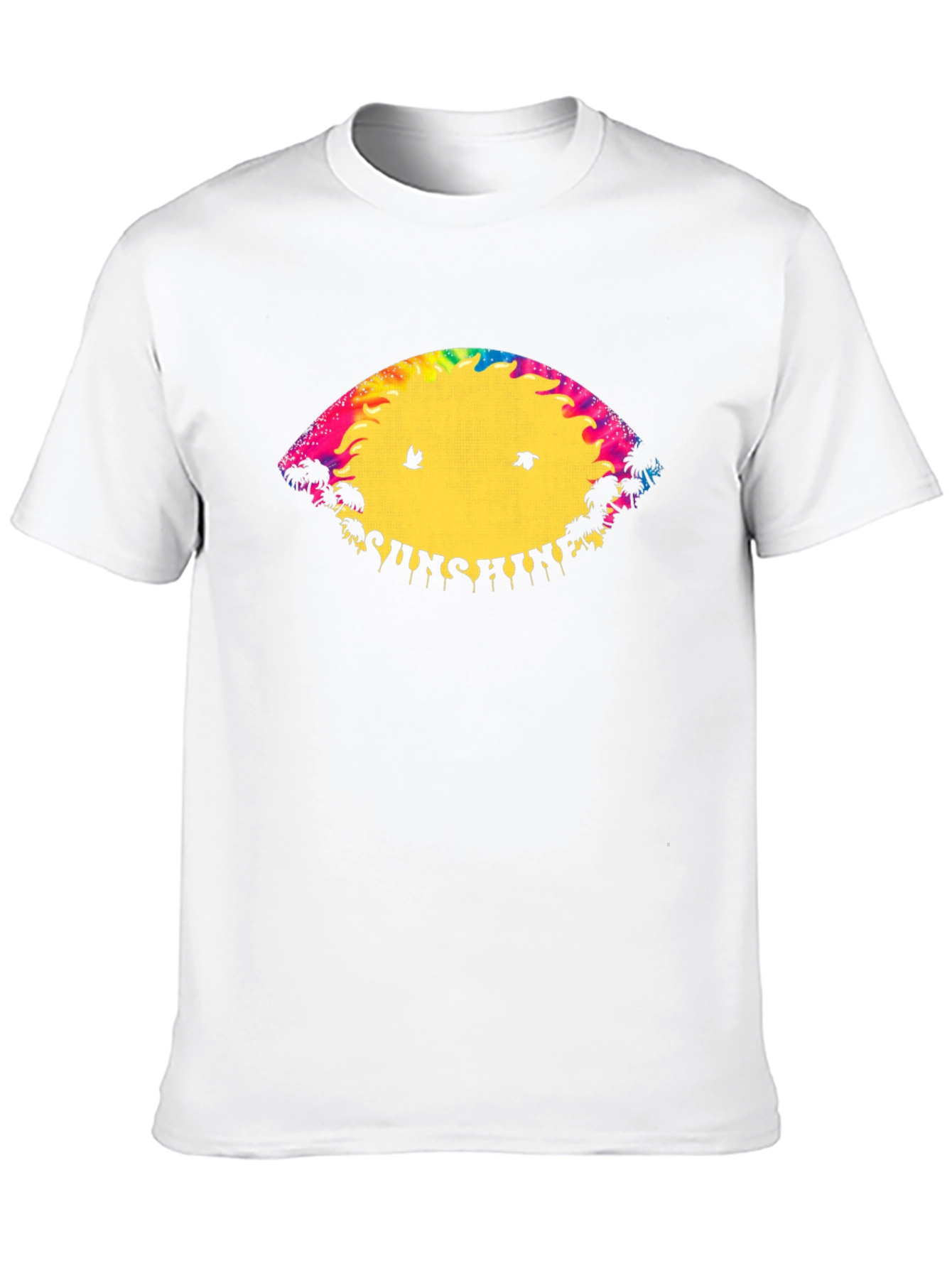 Sunshine Graphic Print Black T-Shirt