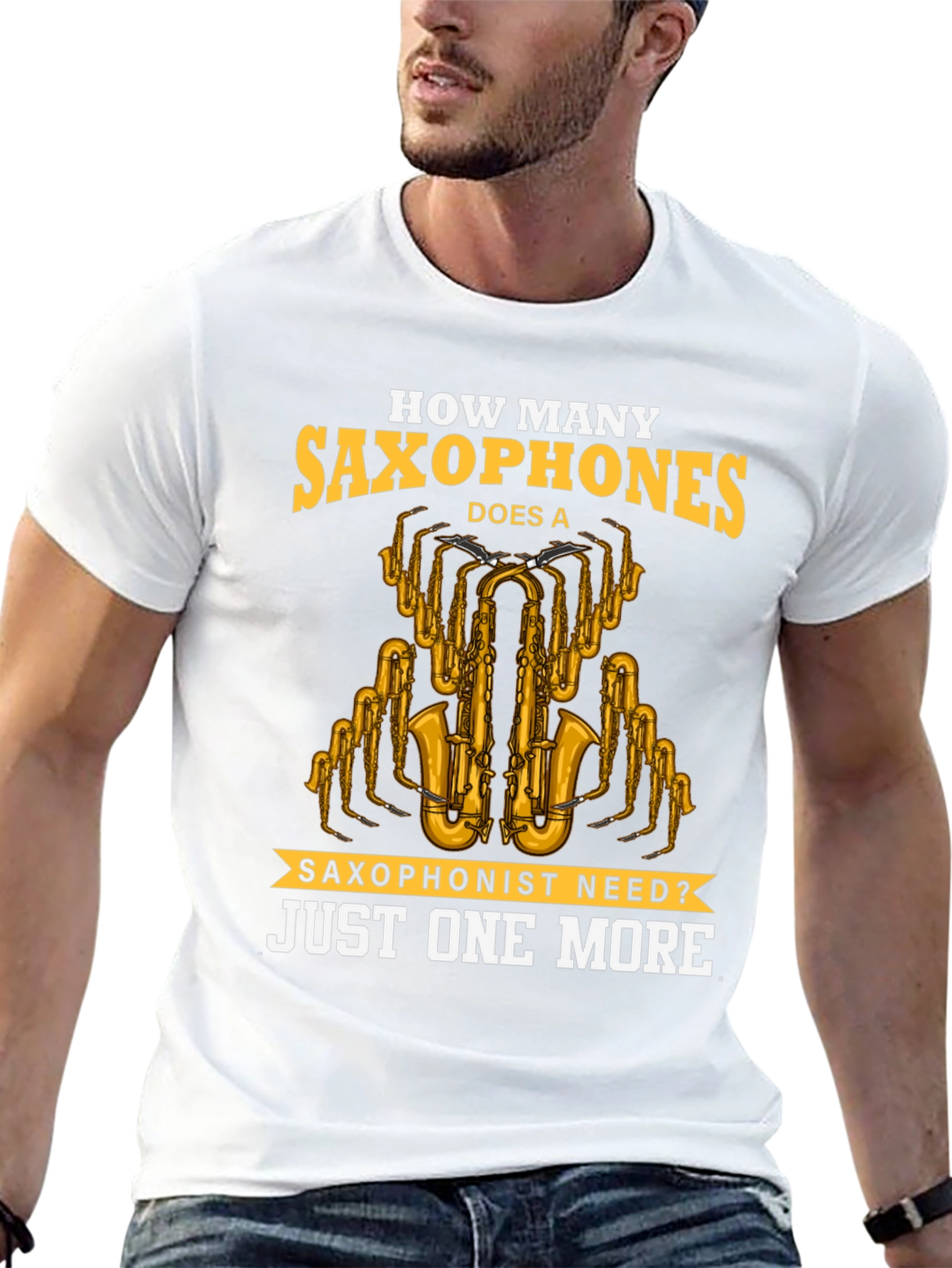 Saxophone Lover T-Shirt - Just One More Design