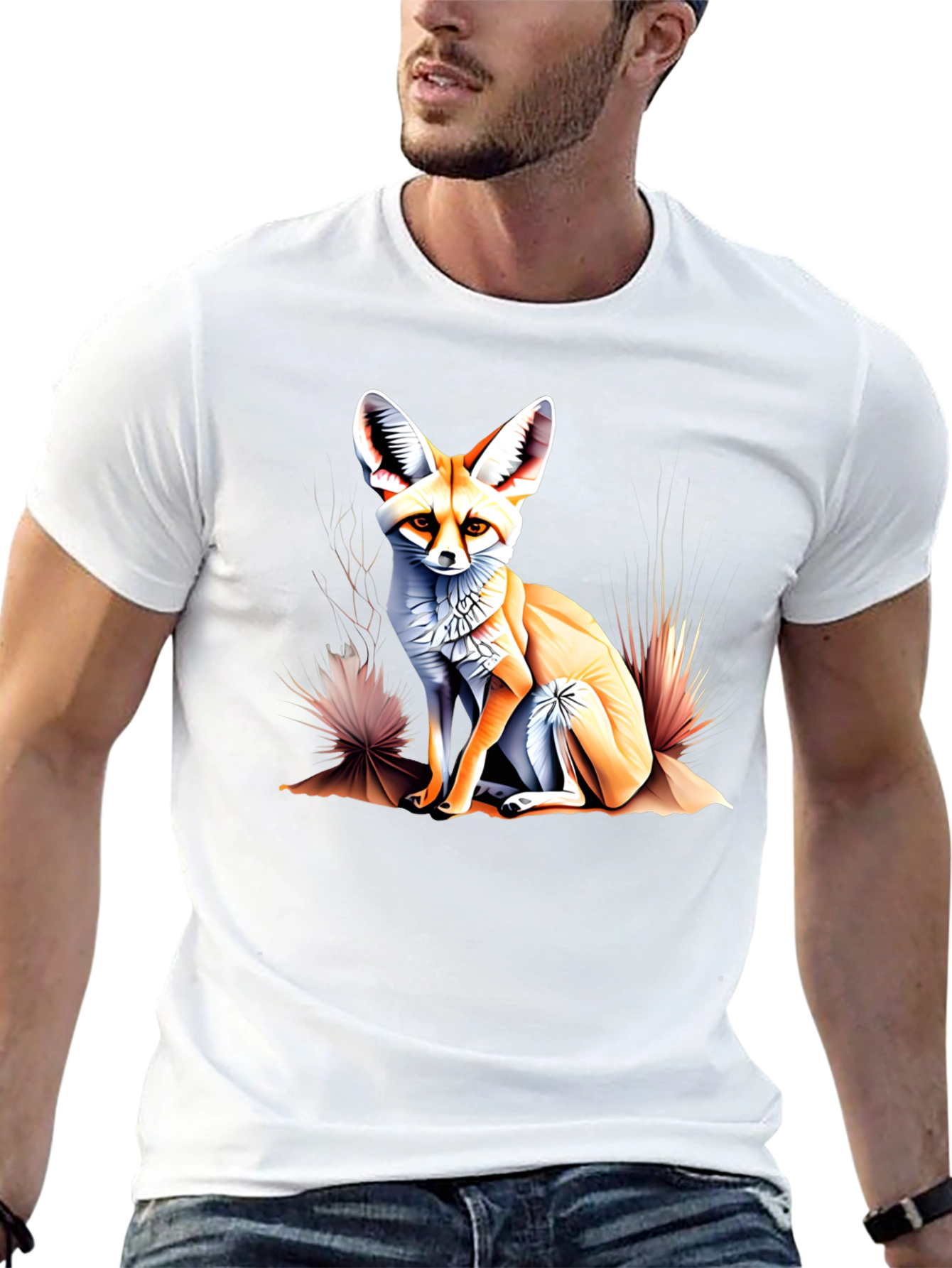 Fennec Fox Graphic Tee - Unique Desert Animal T-Shirt