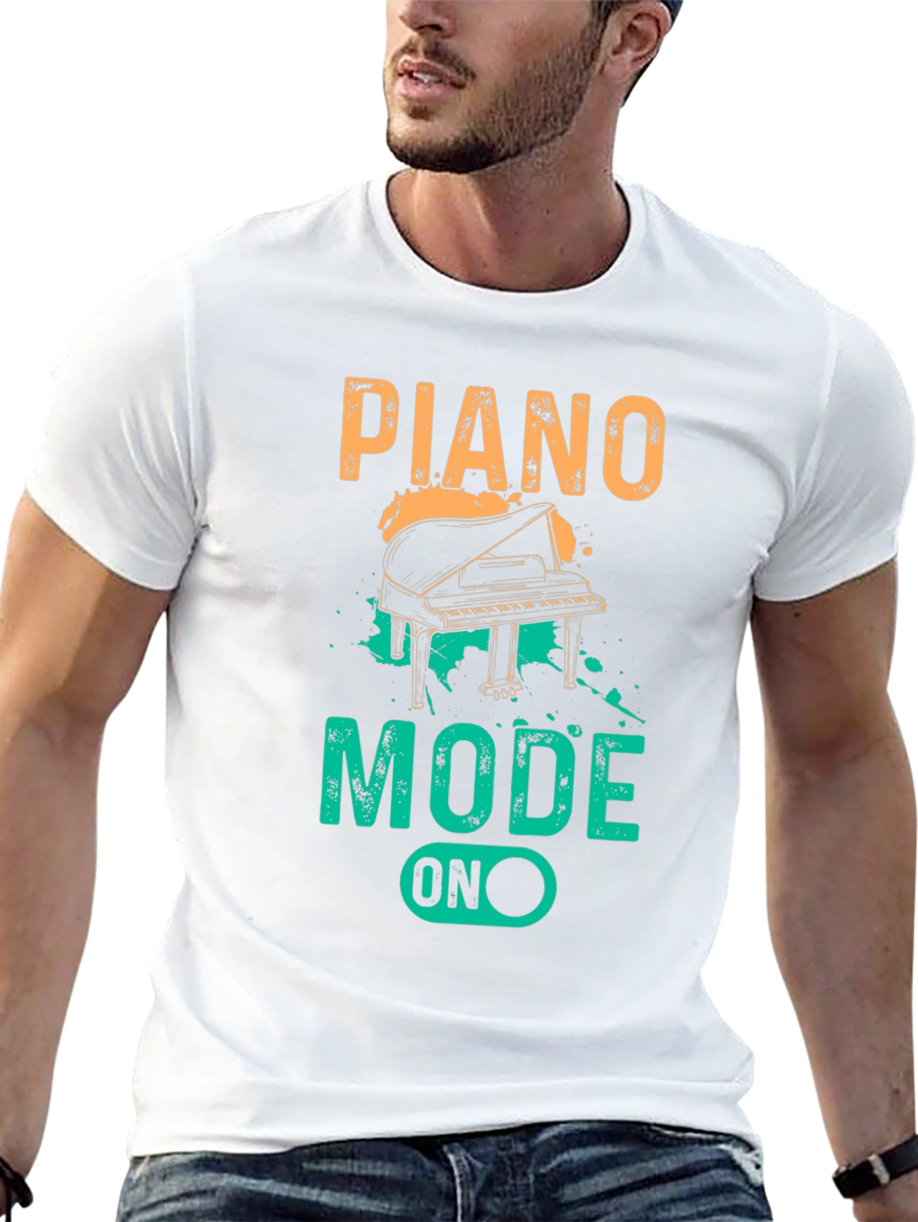 Piano Mode On Graphic T-Shirt