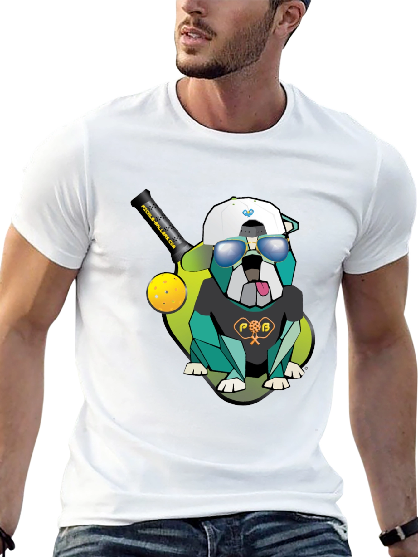 Pickleball Bulldog Graphic Tee