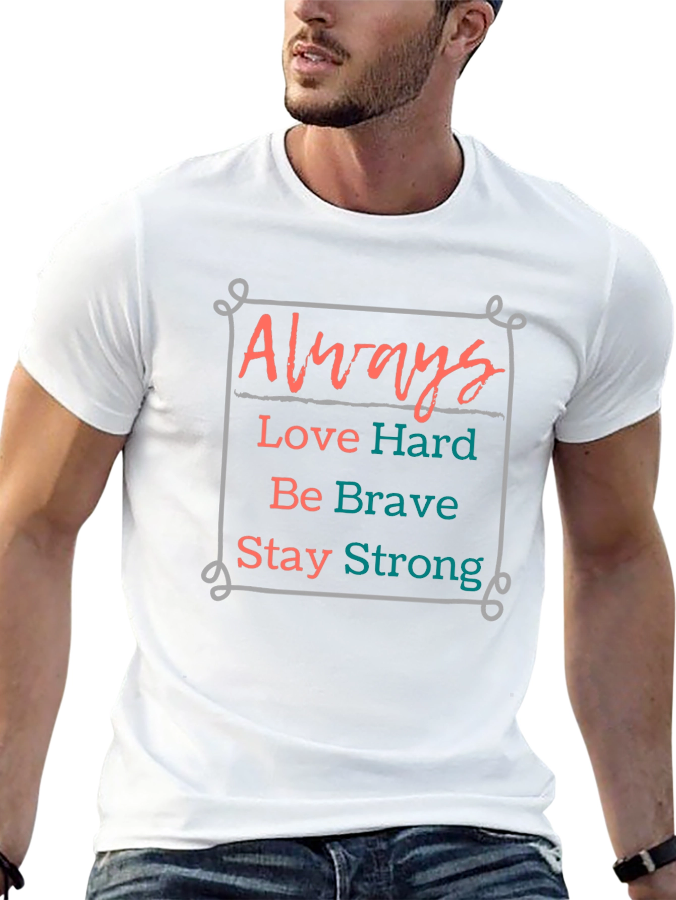 Always Love Hard Graphic Tee - Inspiring Comfort