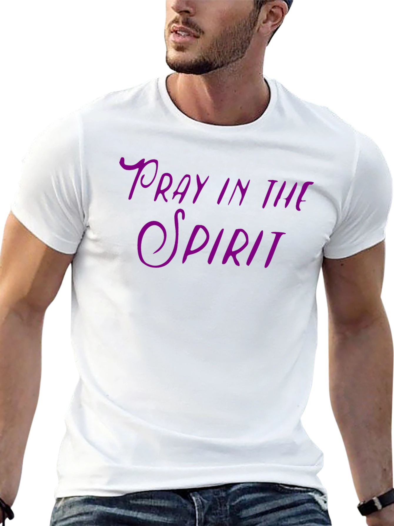 Pray in the Spirit Graphic T-Shirt - Black