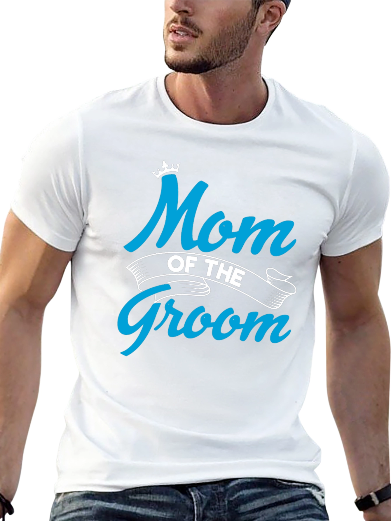 Mom of the Groom Crewneck T-shirt