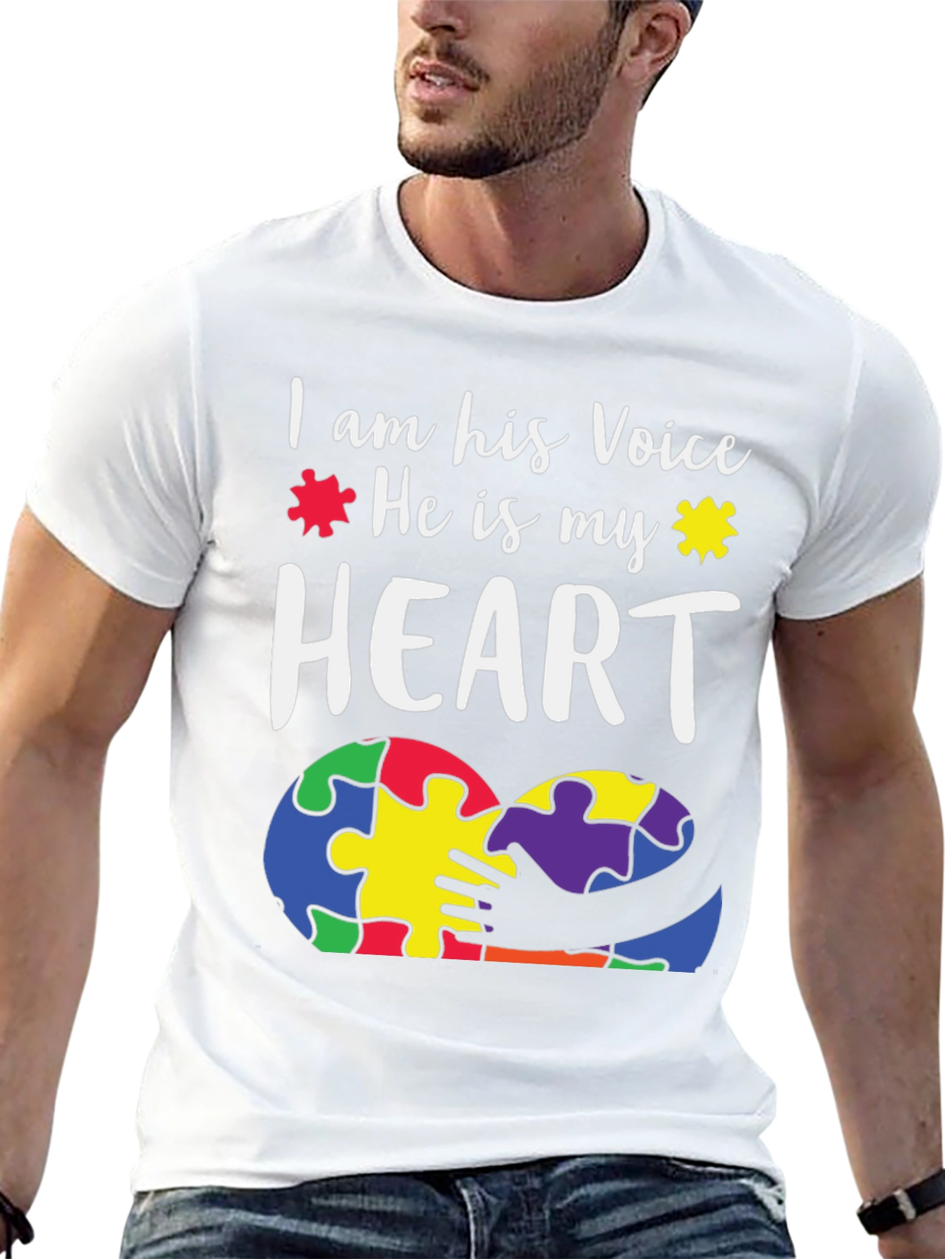 Autism Awareness T-Shirt - I Am His Voice