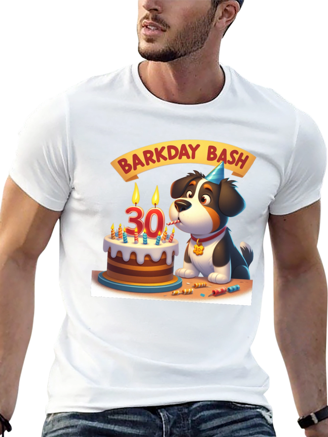 Barkday Bash T-Shirt: 30th Birthday Dog Lover Tee