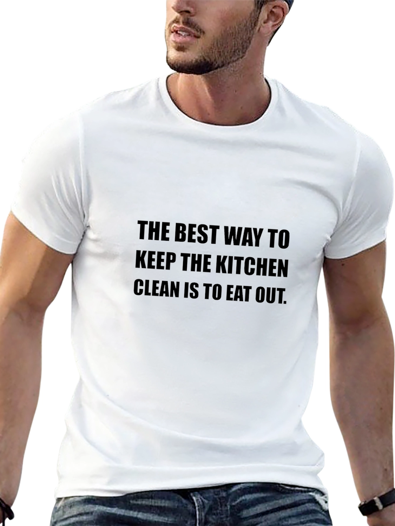 Funny Eat Out T-Shirt - Keep the Kitchen Clean!