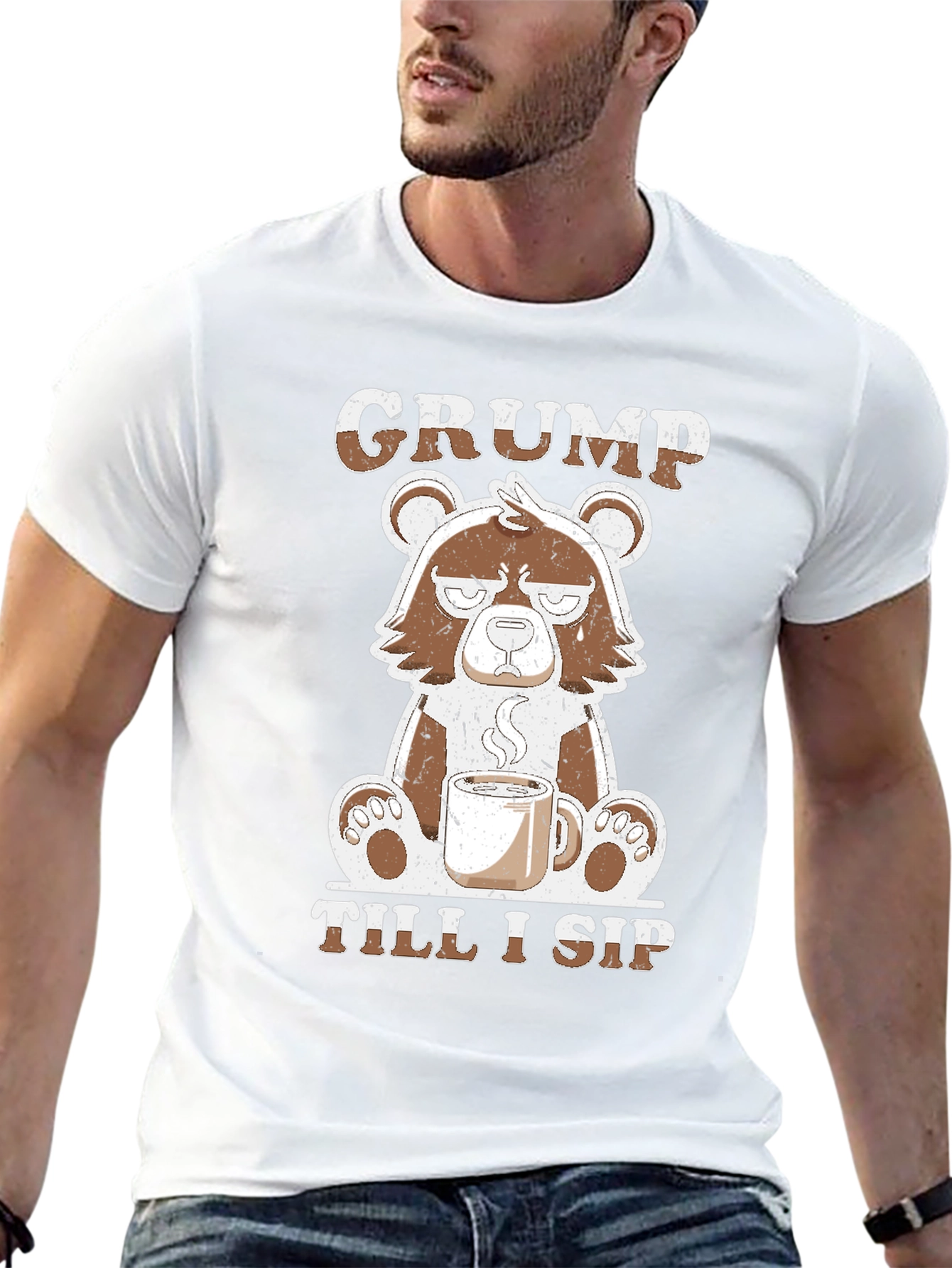 Grumpy Bear Coffee T-Shirt - Till I Sip