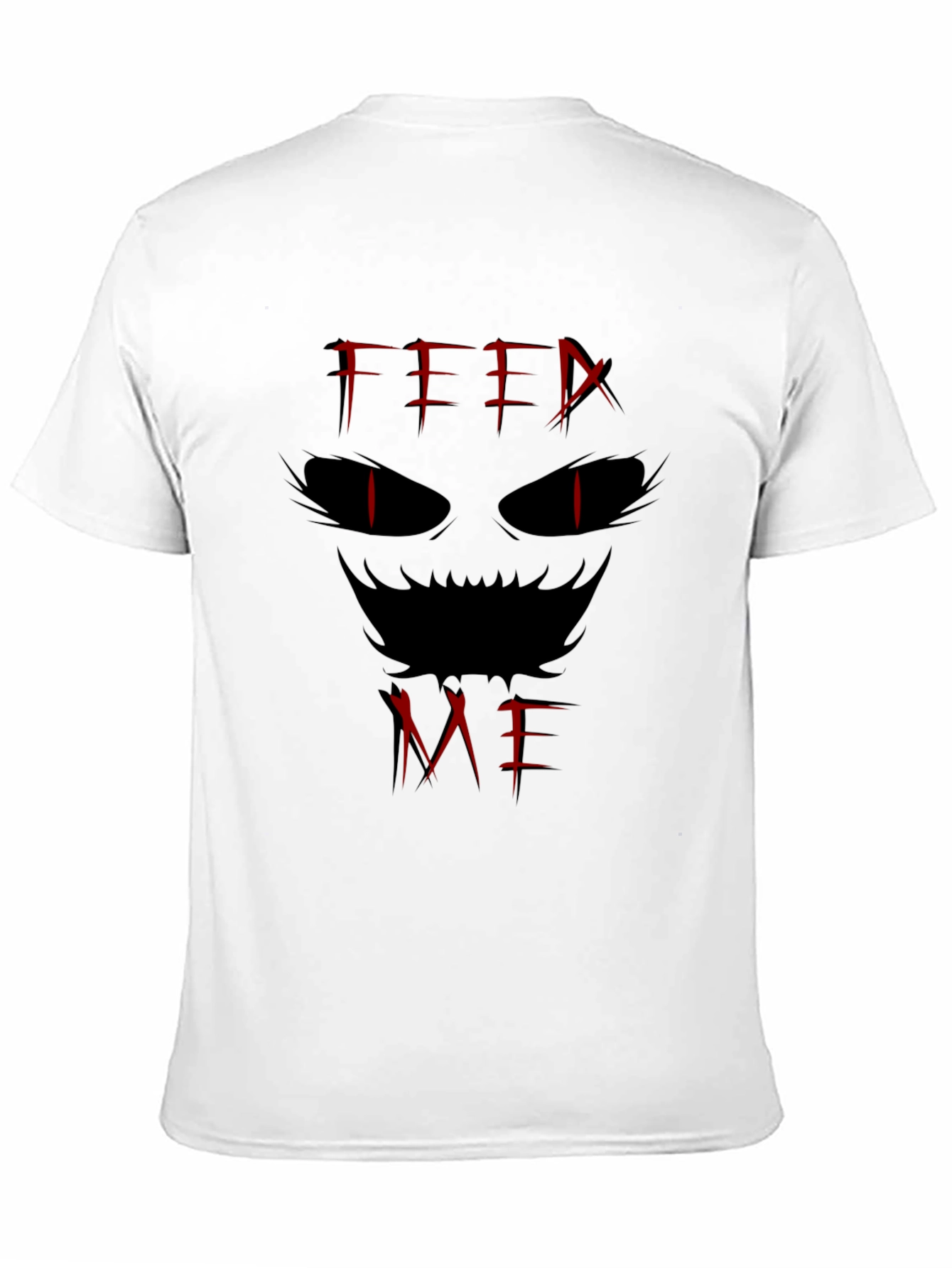 Feed Me Graphic Tee - Edgy Black T-Shirt