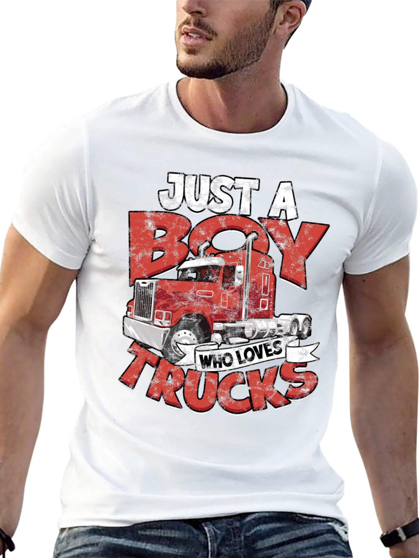Boy Who Loves Trucks T-Shirt