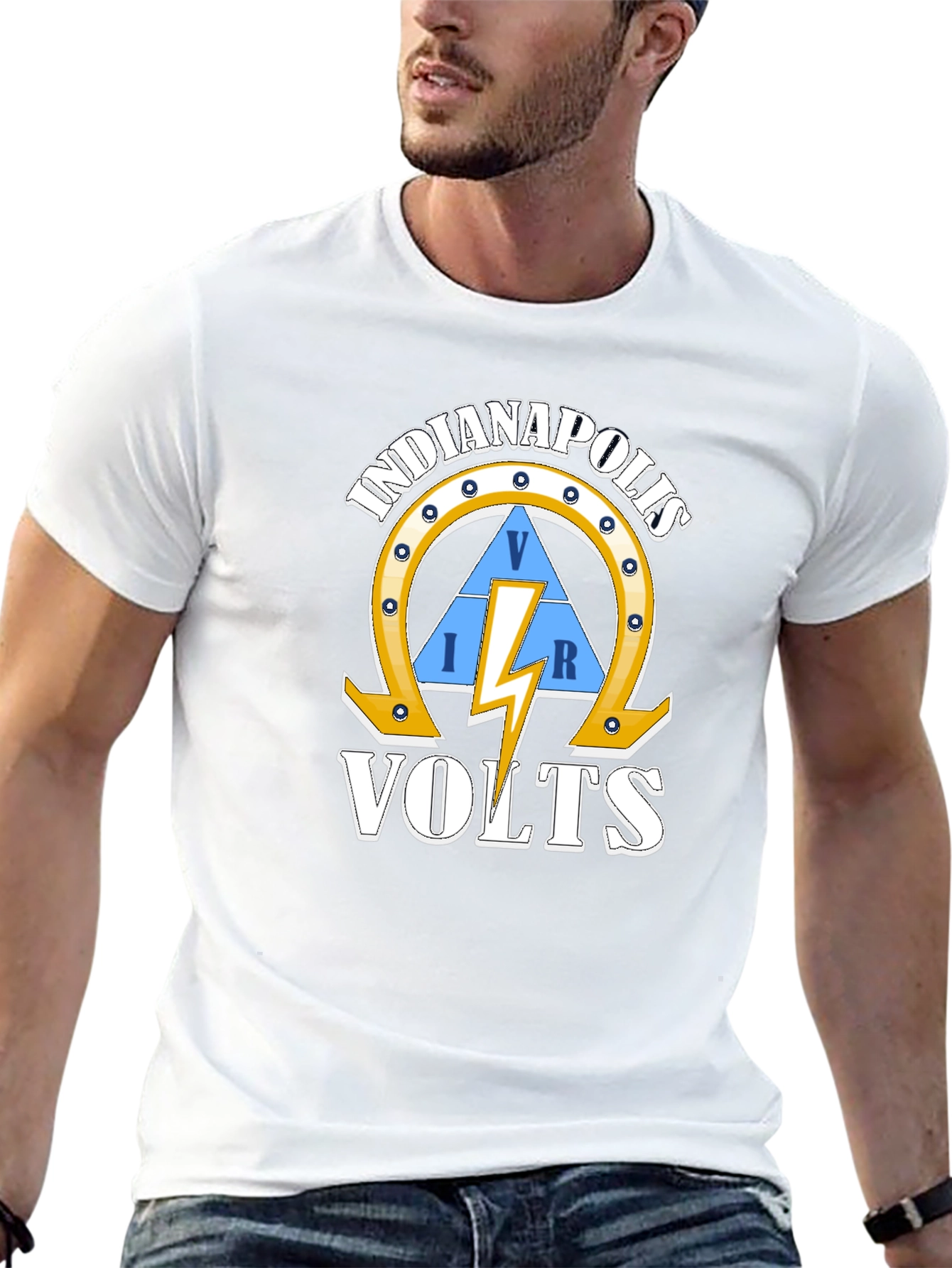 Indianapolis VOLTS Graphic Tee - Electrician Style