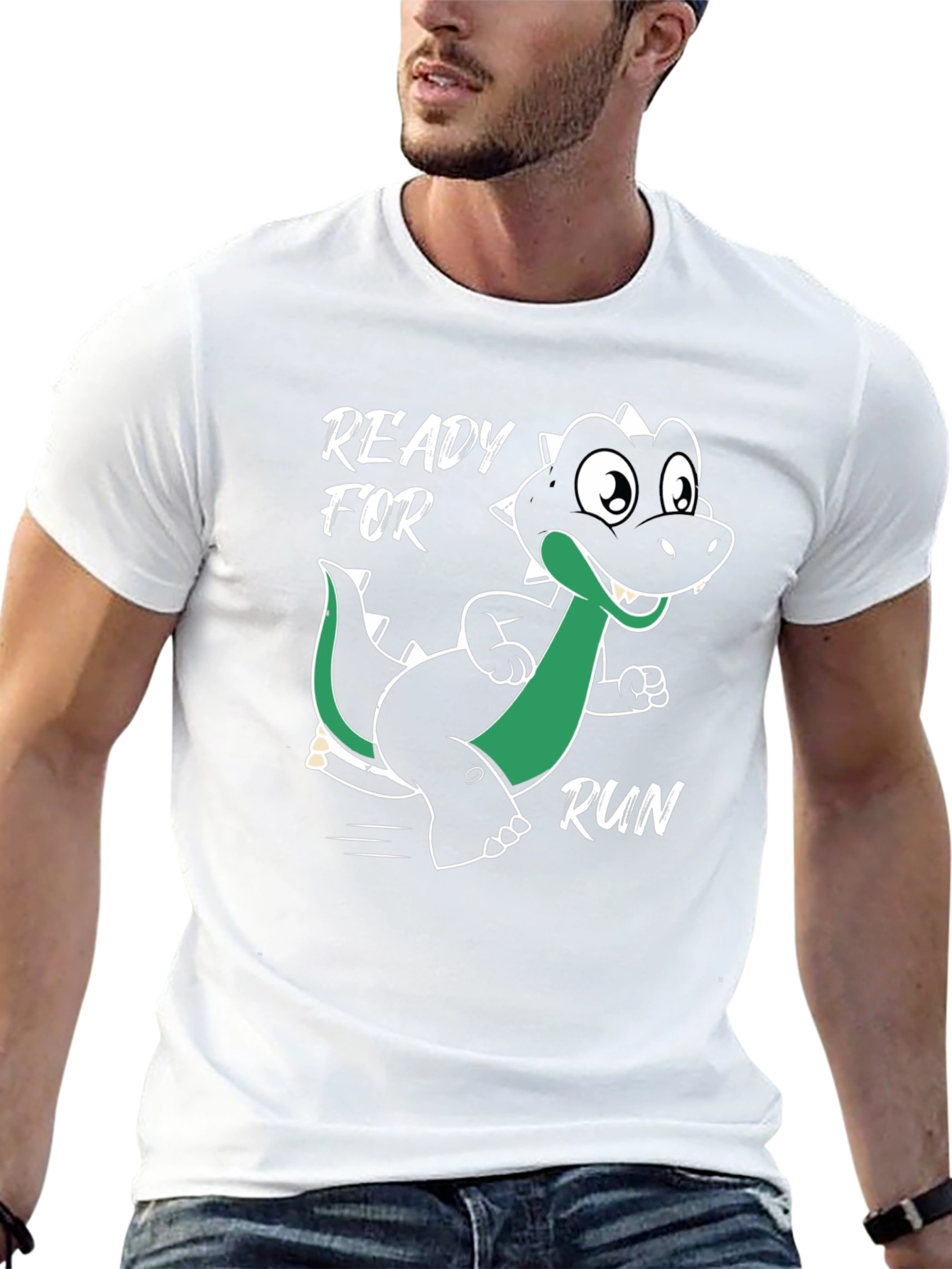 Ready for Run Dinosaur Graphic T-Shirt