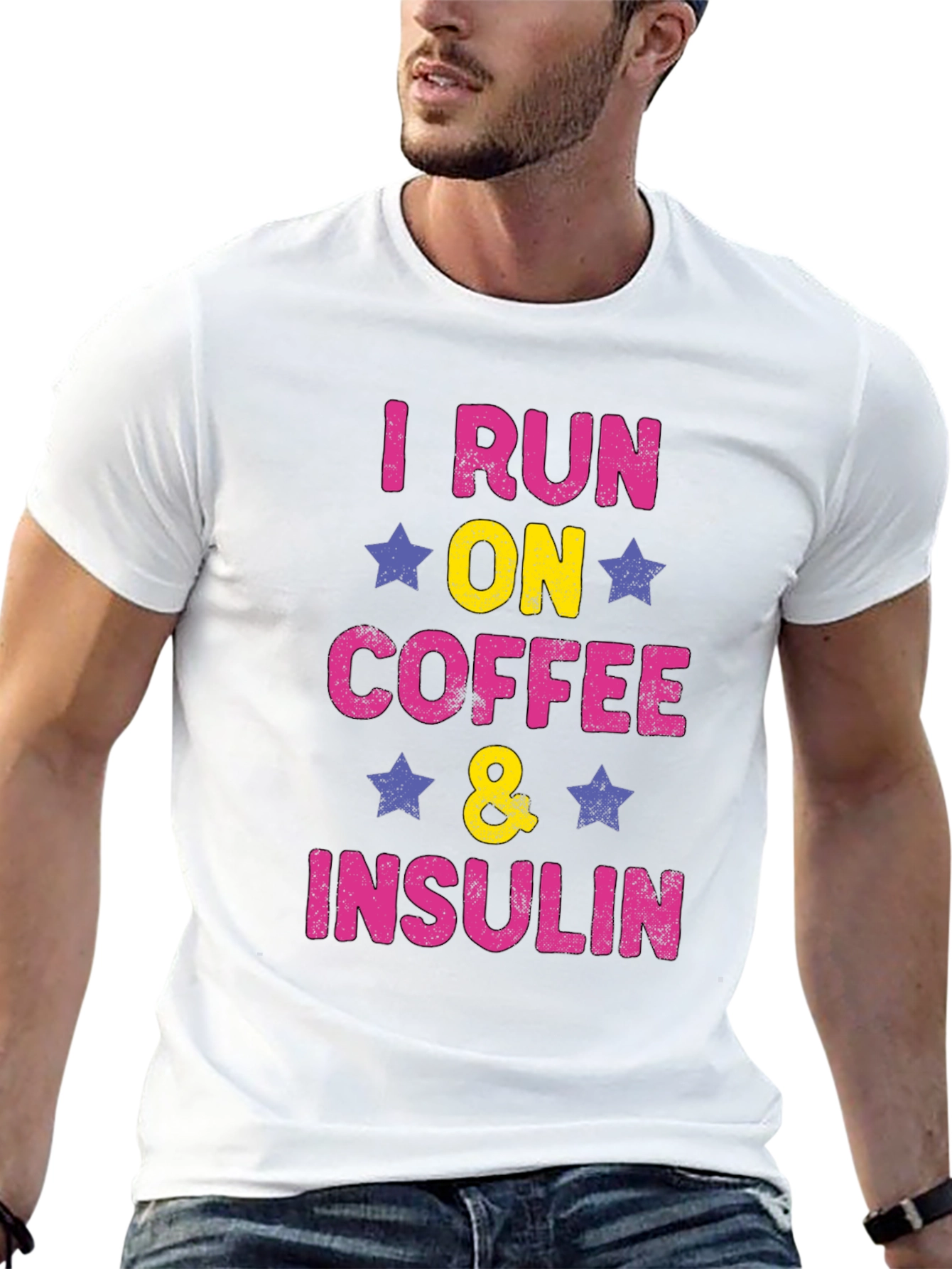 I Run on Coffee and Insulin T-Shirt