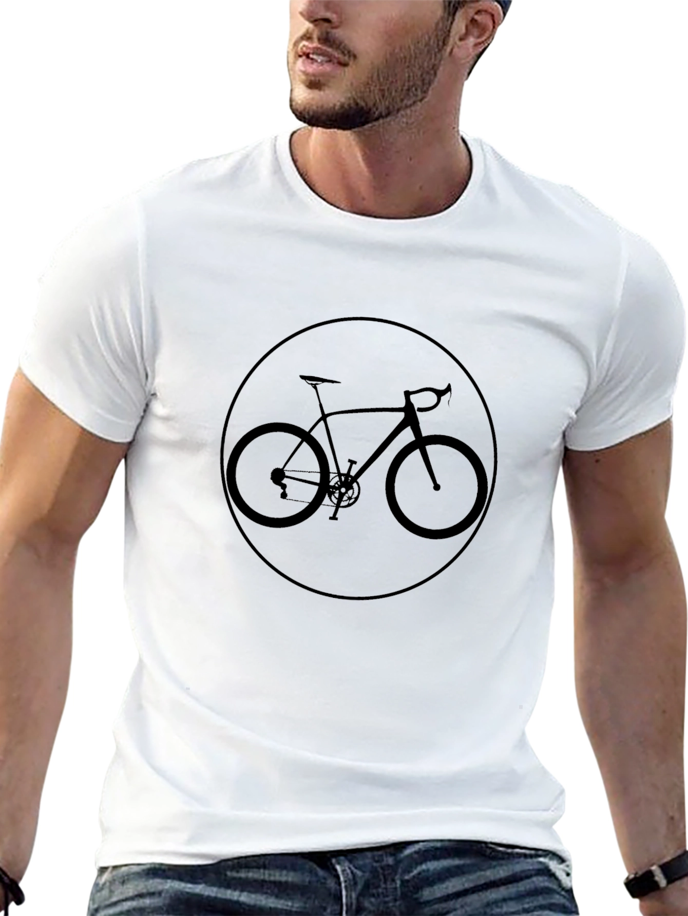 Cycling Enthusiast Tee - Bike Graphic Black T-Shirt