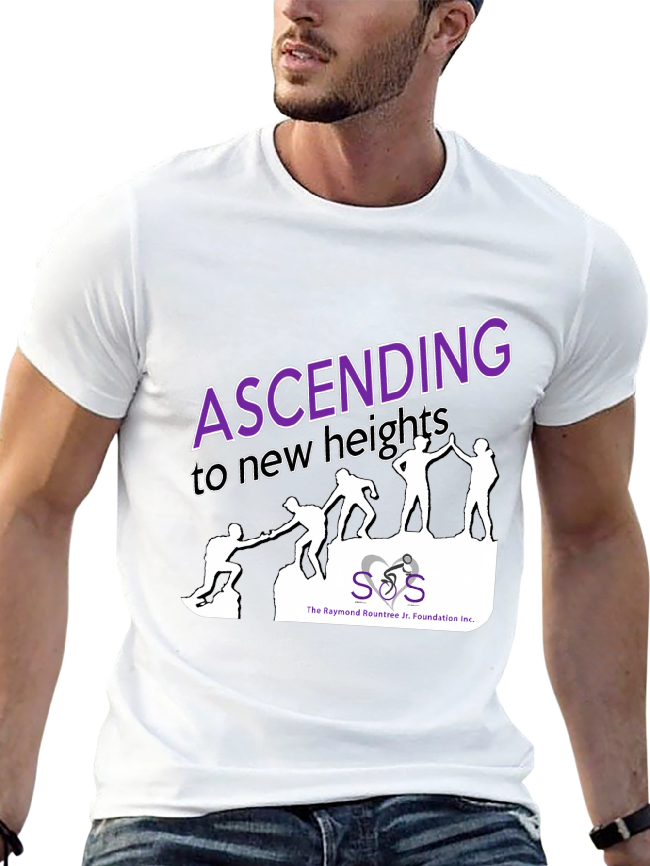 Ascending Heights Graphic Tee - Black Cotton Blend