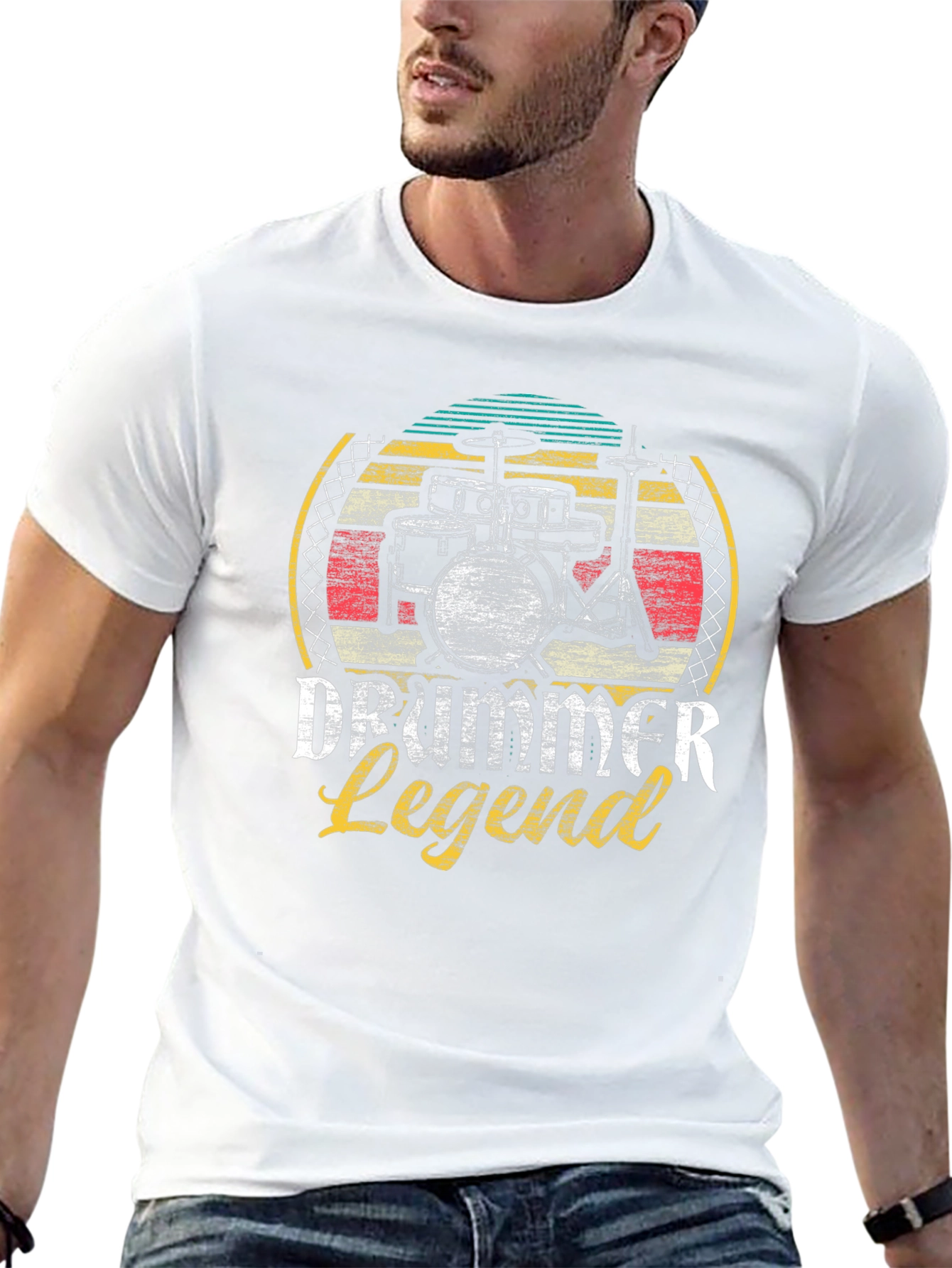 Drummer Legend Graphic T-Shirt - Music Lover Tee