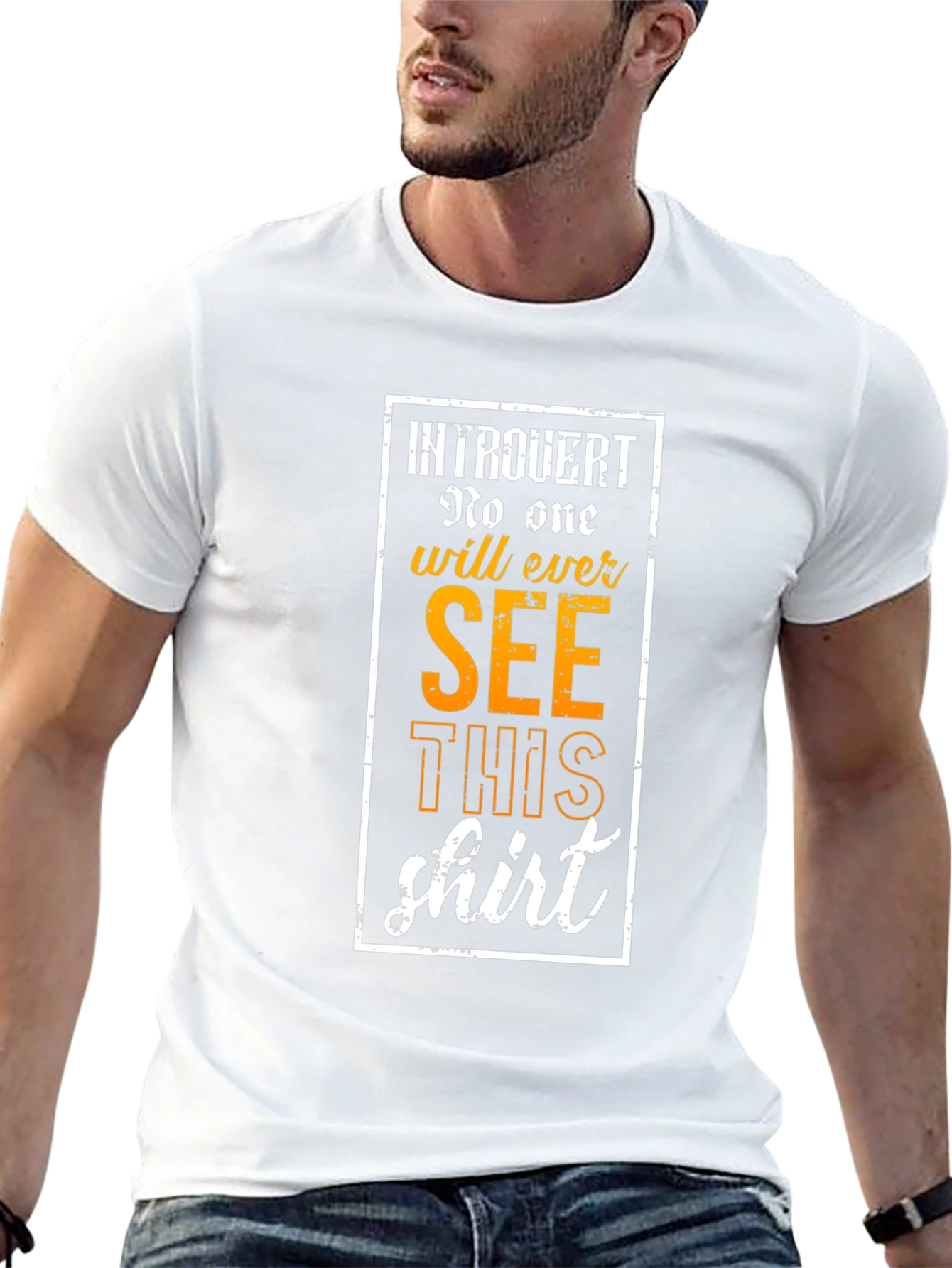 Introvert Graphic Tee: No One Will See This Shirt
