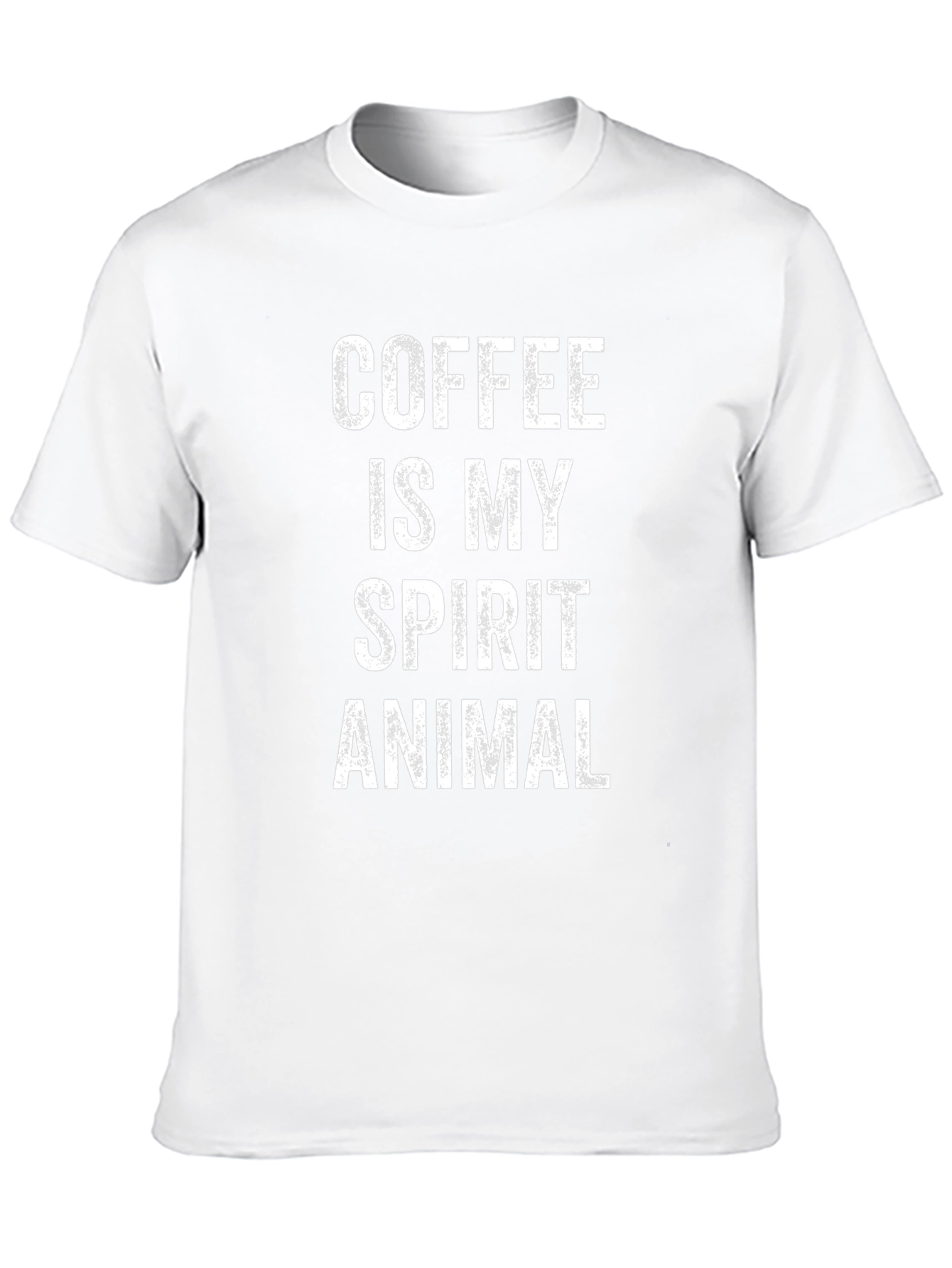 Coffee Is My Spirit Animal Graphic Tee - Black