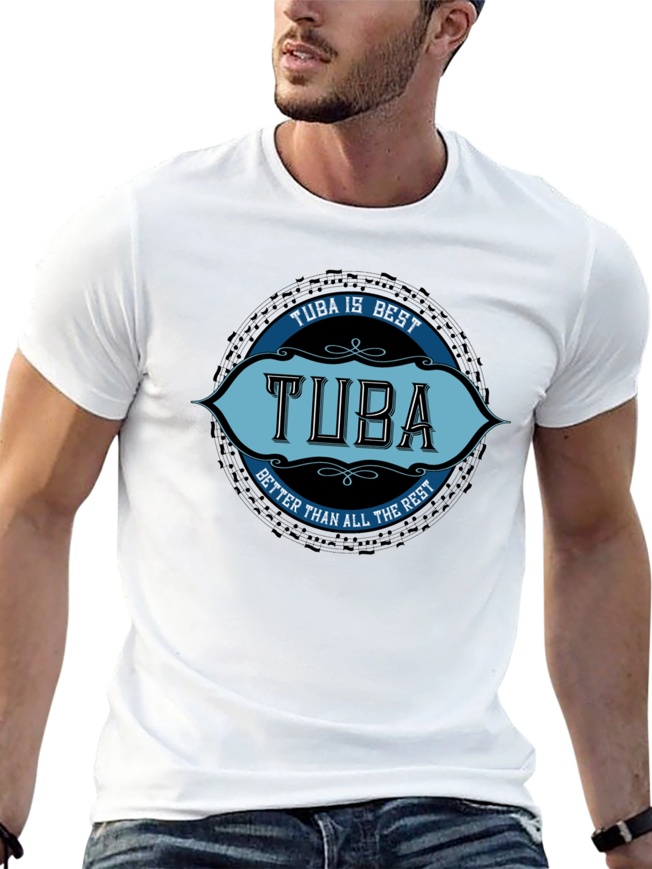 Tuba is Best Black T-Shirt