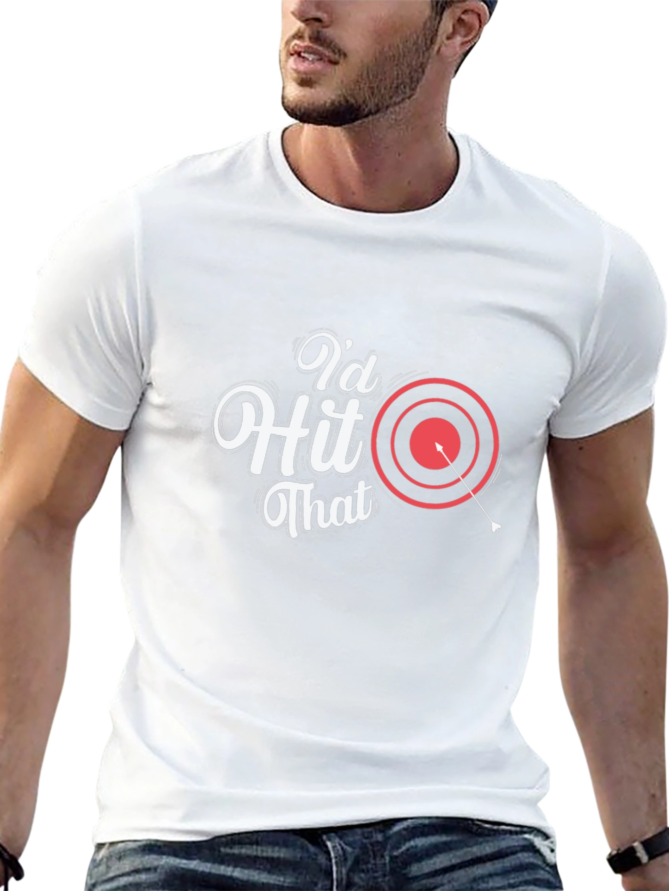 Id Hit That T-Shirt - Funny Archery Tee