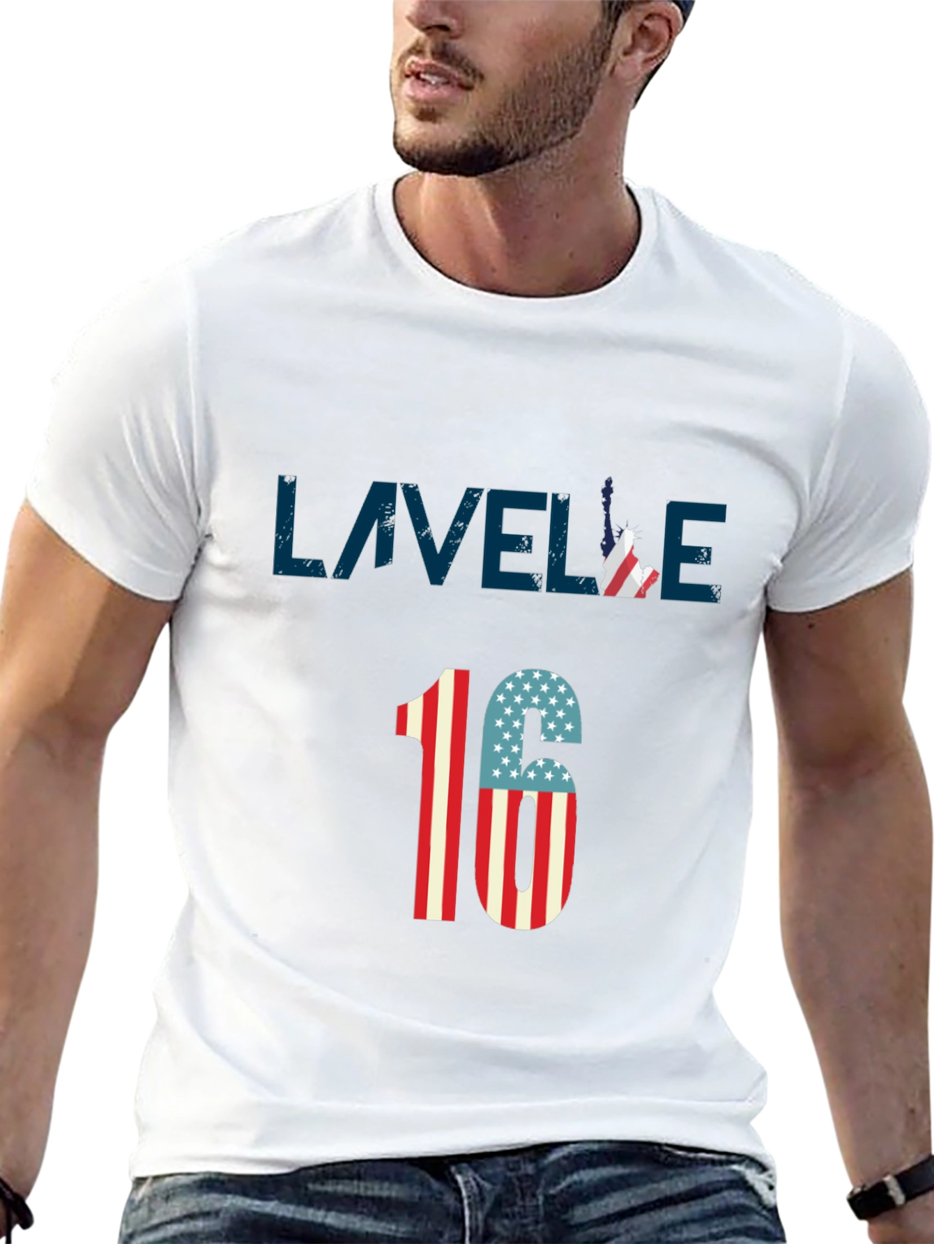 Lavelle 16 Patriotic Graphic Tee - Black