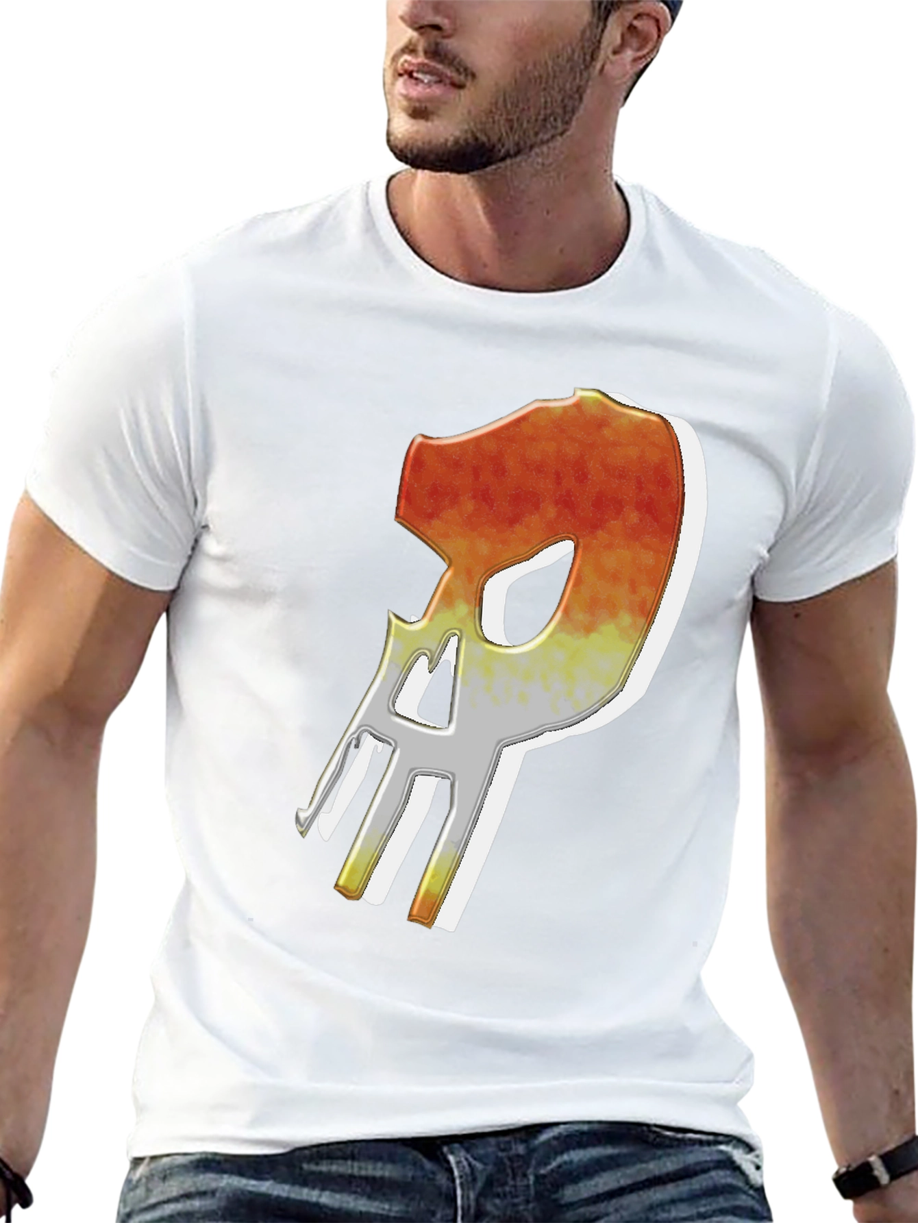 Fiery Skull Graphic Tee - Edgy Mens T-Shirt