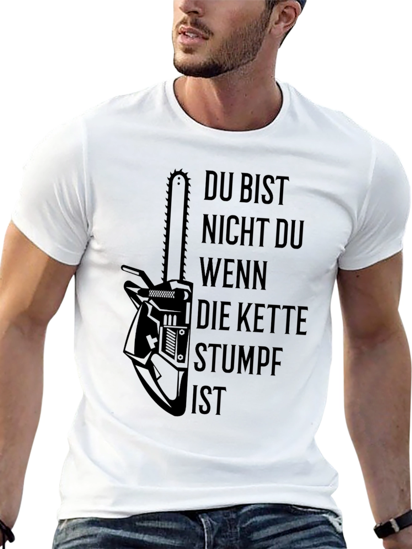Chainsaw Humor Black T-Shirt