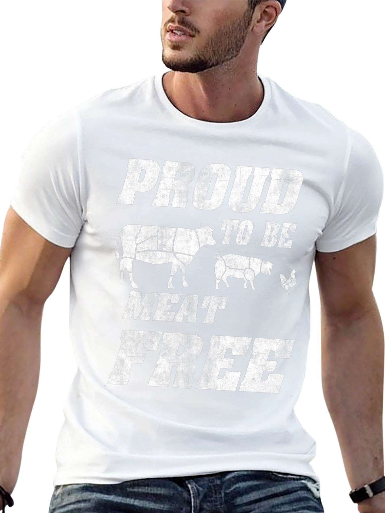 Proud To Be Meat Free Graphic T-Shirt