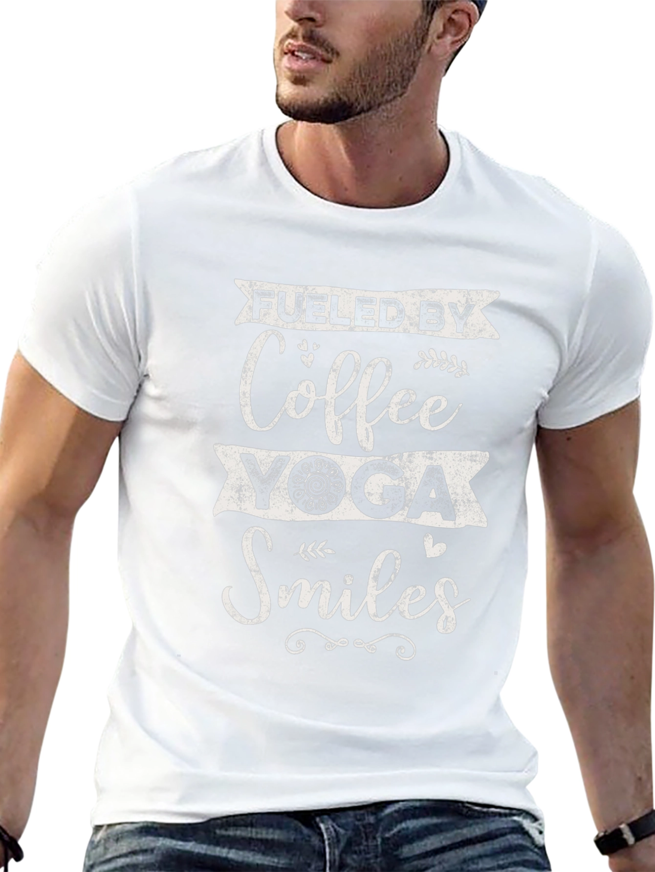 Fueled By Coffee Yoga and Smiles T-Shirt