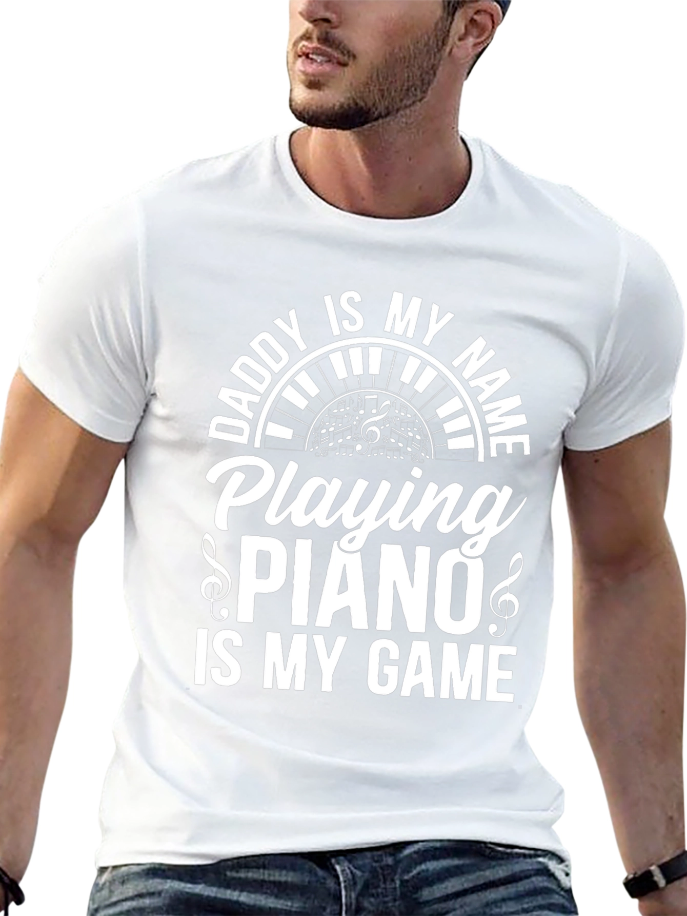 Daddy is My Name Piano Player Graphic T-Shirt