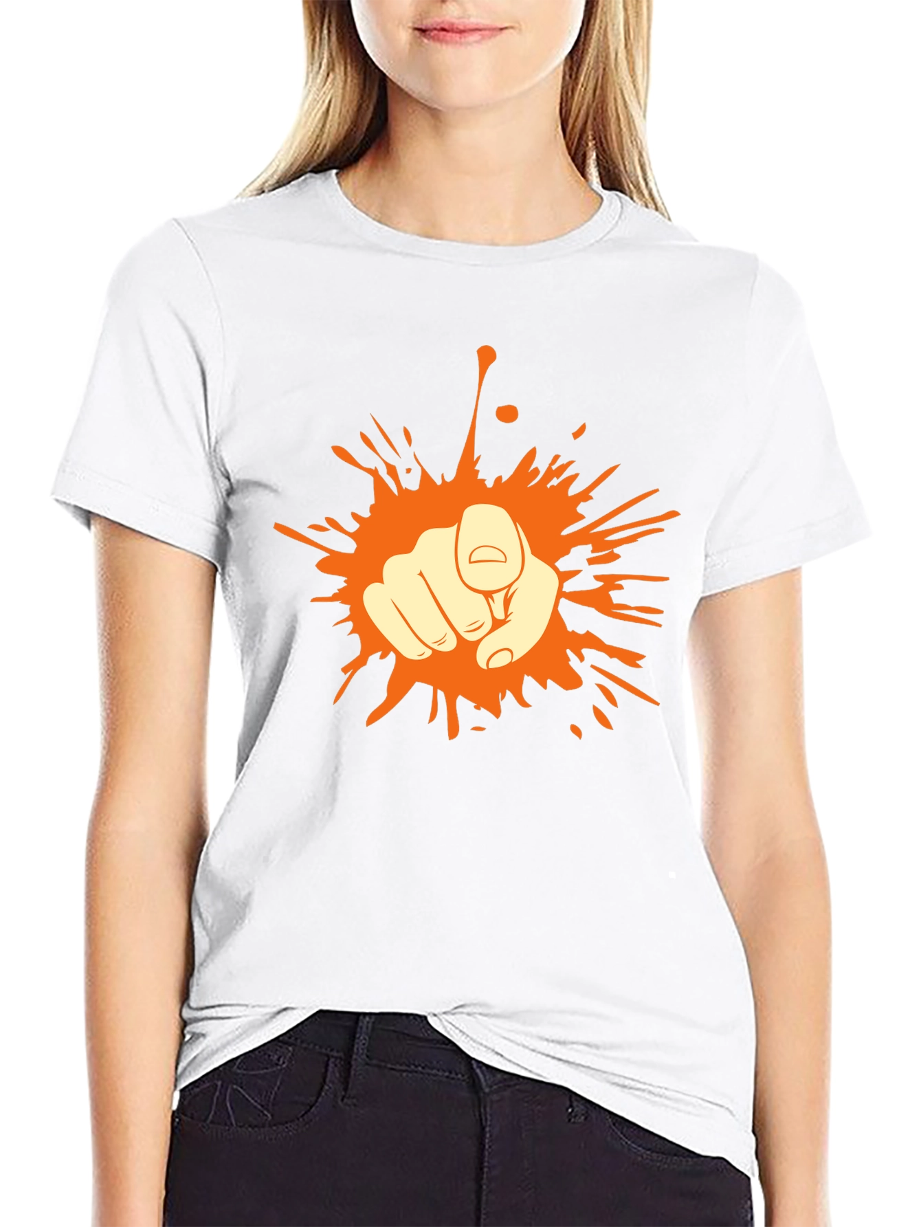Bold Graphic Print Black T-Shirt