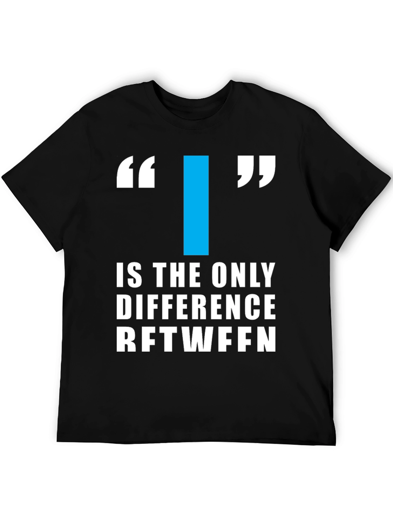 Difference T-Shirt - Mens Black Graphic Tee