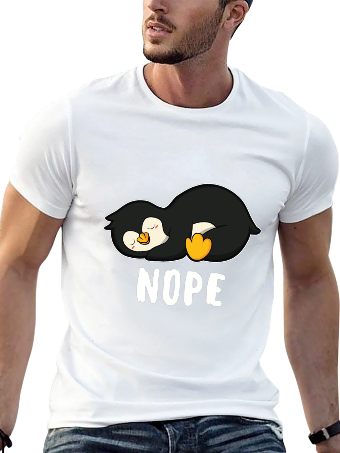 Nope Penguin Graphic Tee
