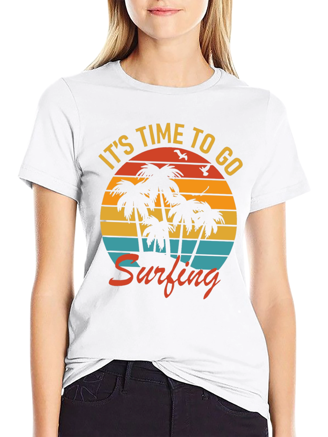Its Time to Go Surfing Graphic Tee